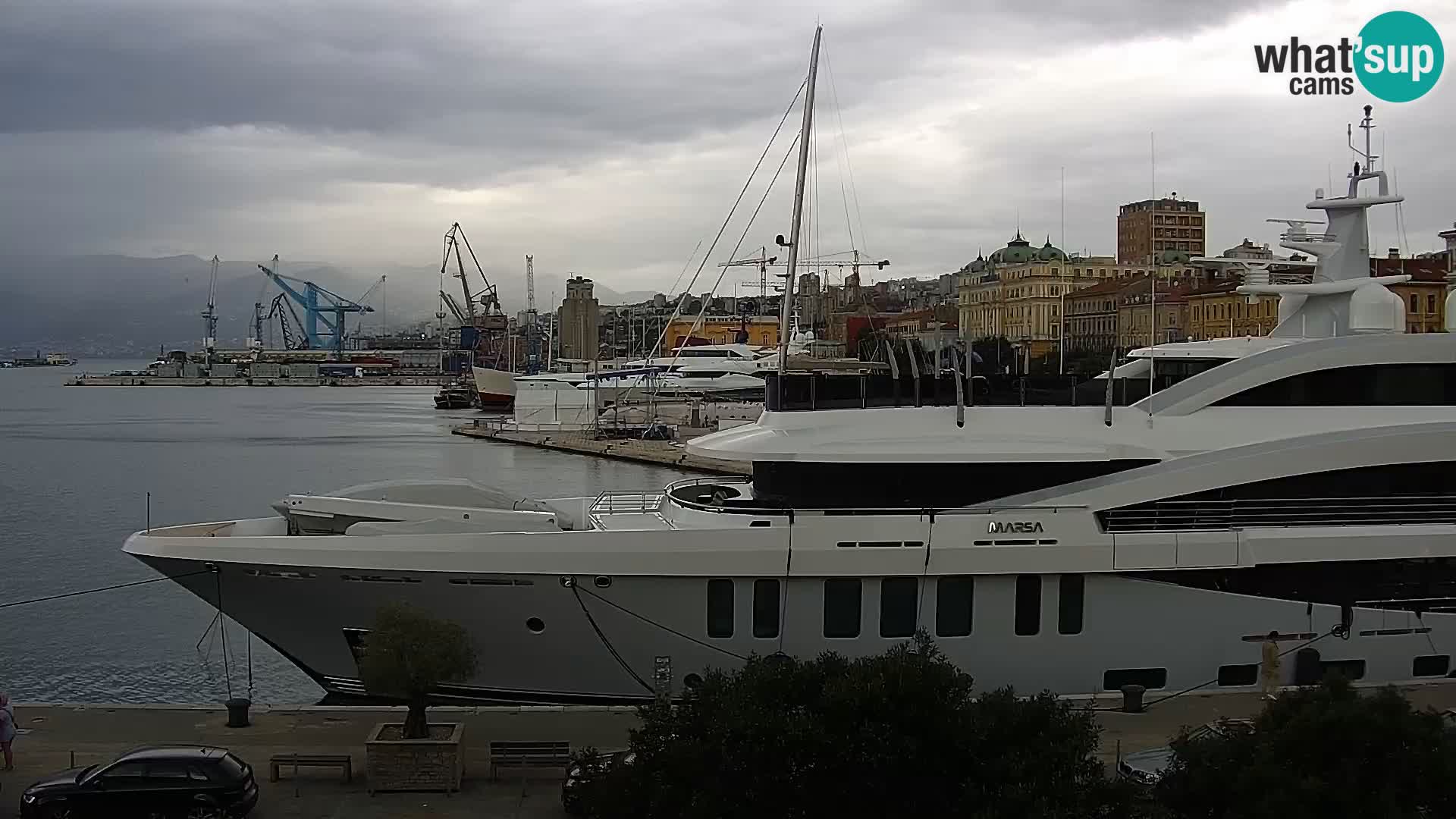 La Riva e la Marina a Rijeka (Fiume) – Live Webcam Croazia