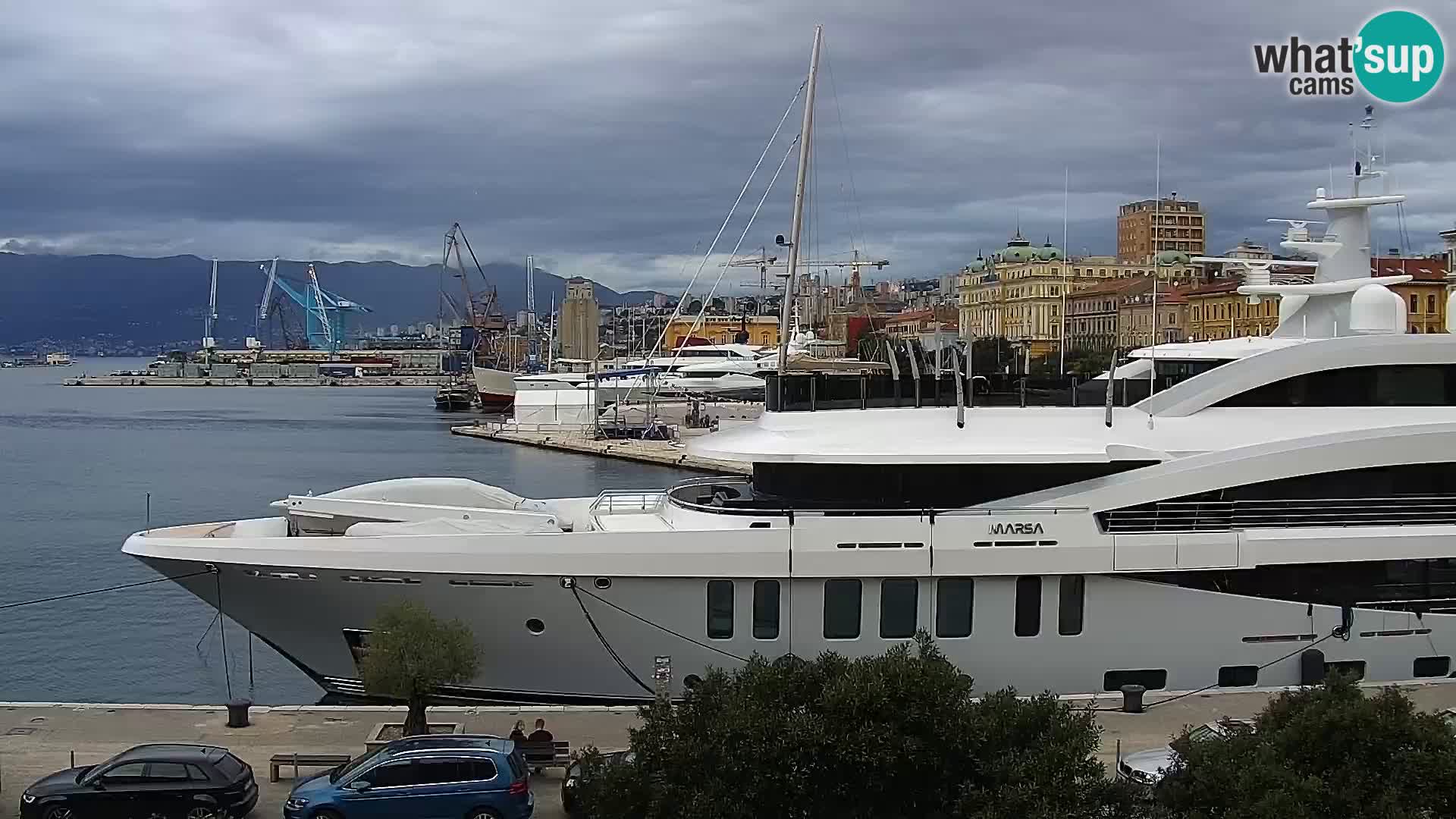 Die Riva und Marina in Rijeka – Live Webcam Kroatien