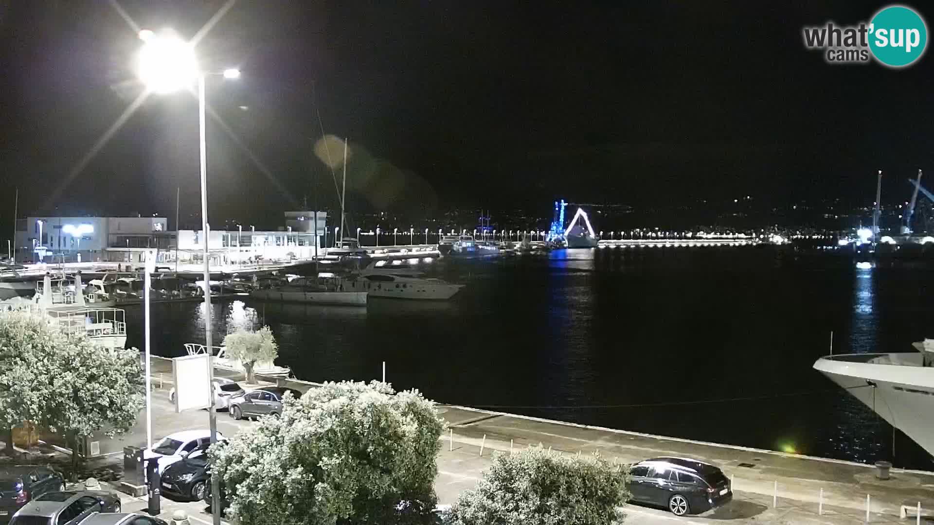 Riva i Marina u Rijeci – Web kamera uživo u Hrvatskoj