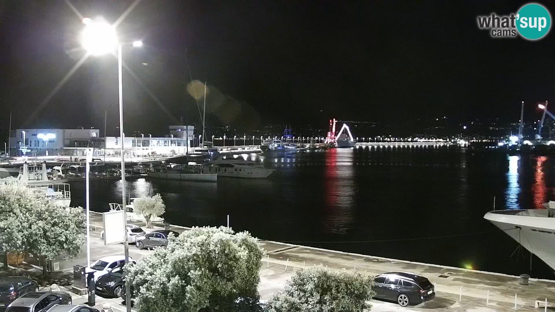 Die Riva und Marina in Rijeka – Live Webcam Kroatien
