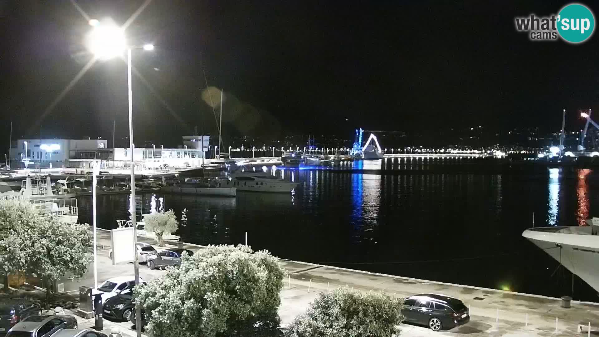 La Riva y Marina en Rijeka – Webcam en vivo Croacia