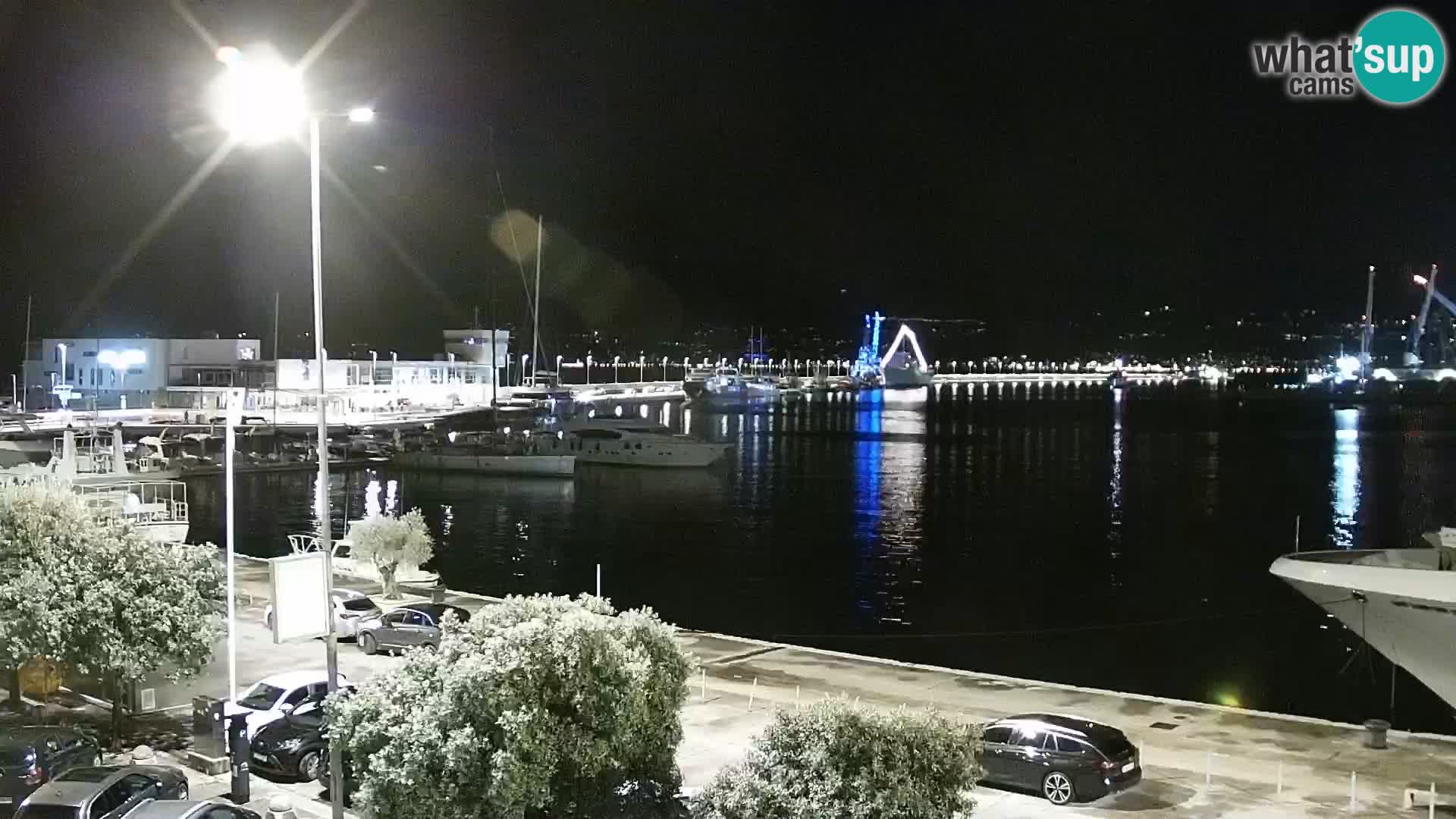 La Riva et Marina à Rijeka – Live Webcam Croatie
