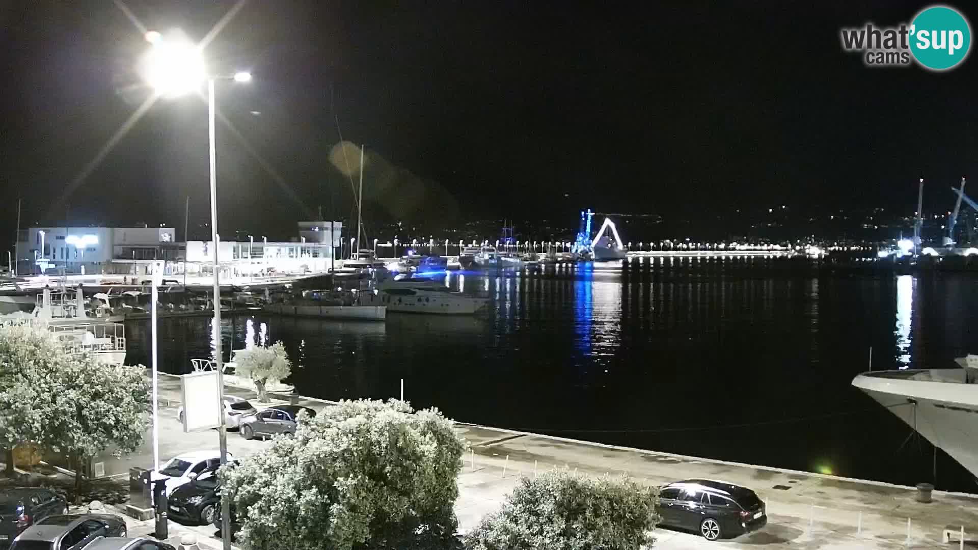 Riva i Marina u Rijeci – Web kamera uživo u Hrvatskoj