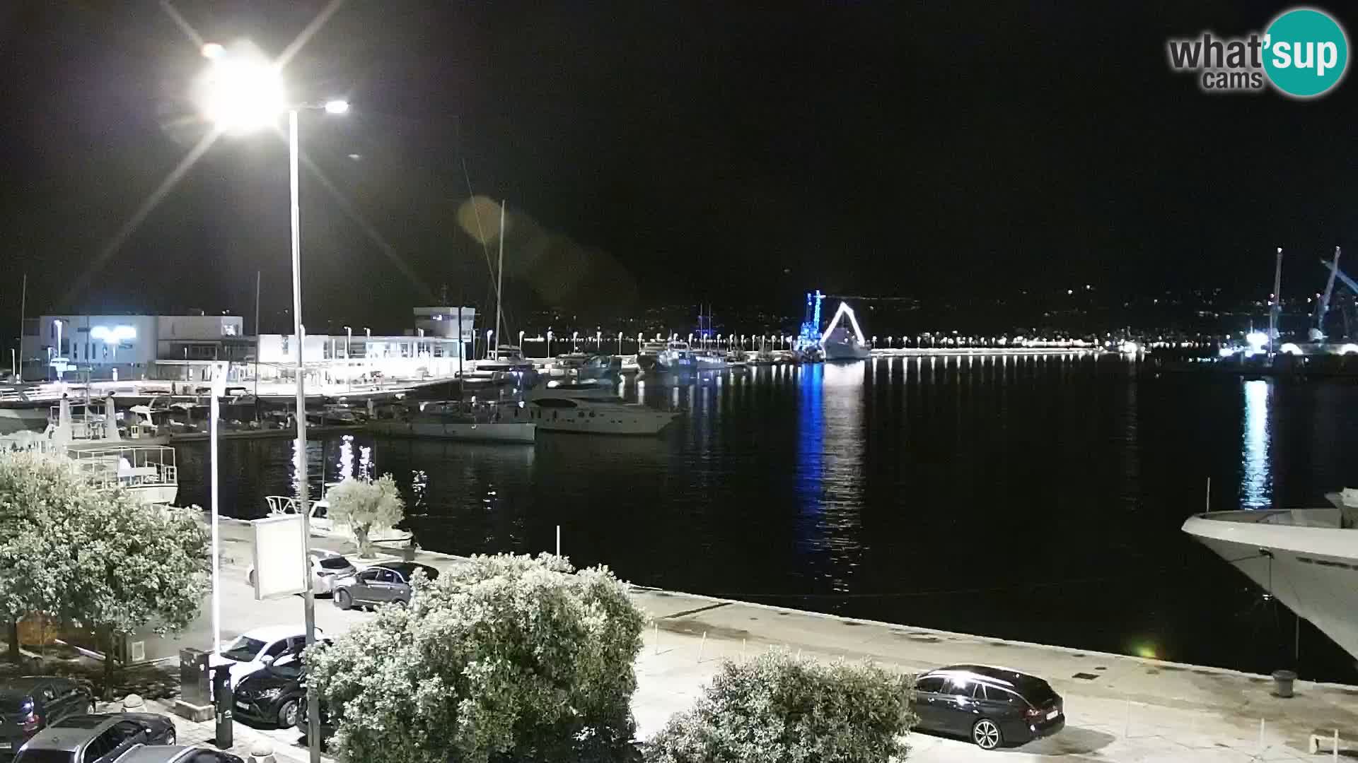 Riva i Marina u Rijeci – Web kamera uživo u Hrvatskoj