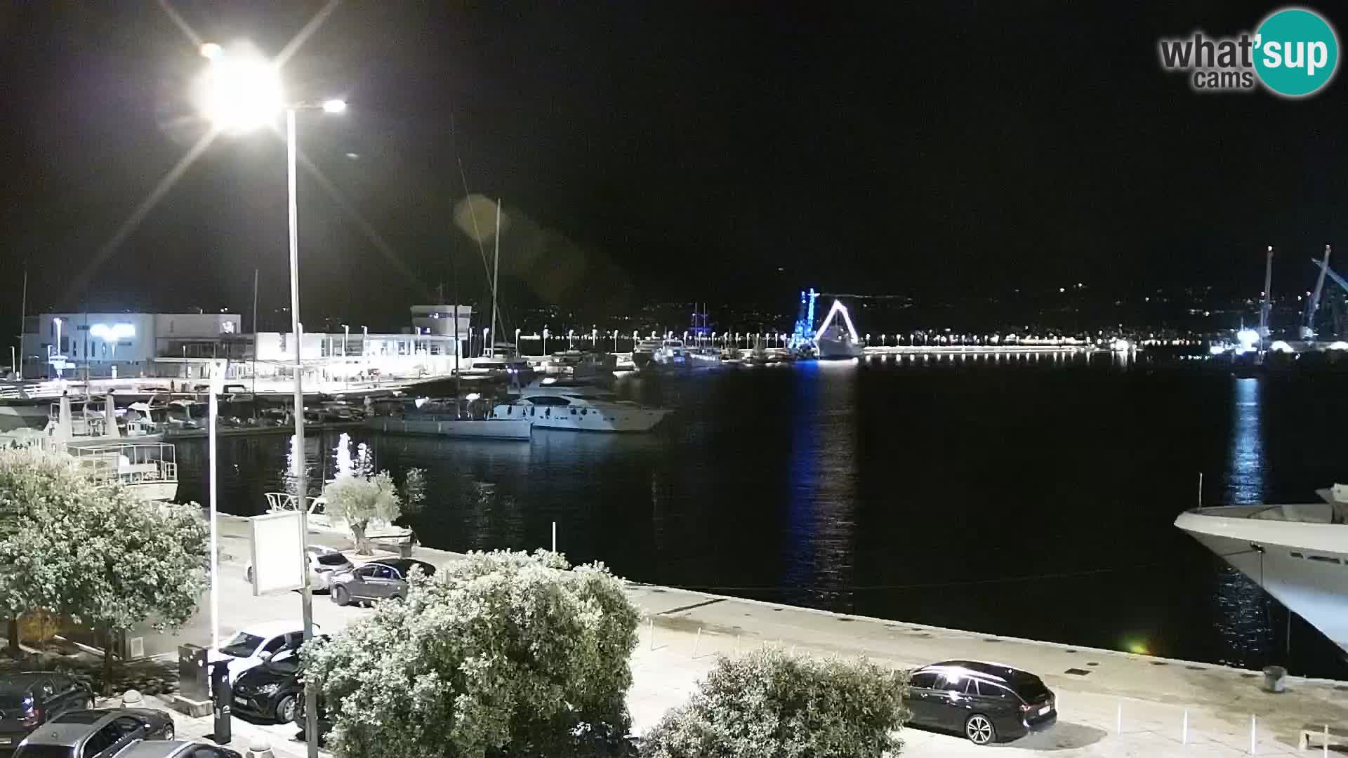 La Riva y Marina en Rijeka – Webcam en vivo Croacia