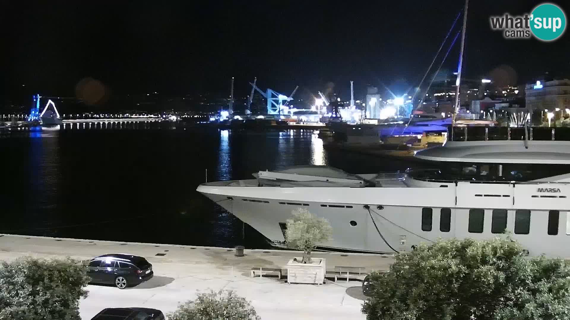 Die Riva und Marina in Rijeka – Live Webcam Kroatien
