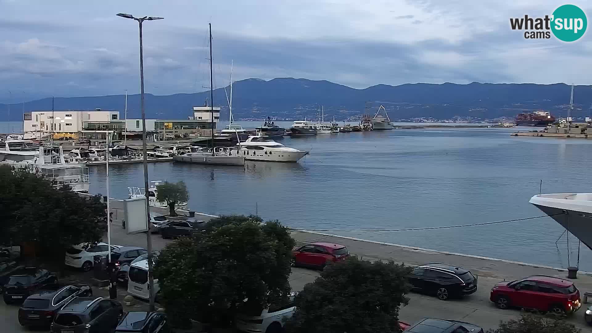 La Riva y Marina en Rijeka – Webcam en vivo Croacia
