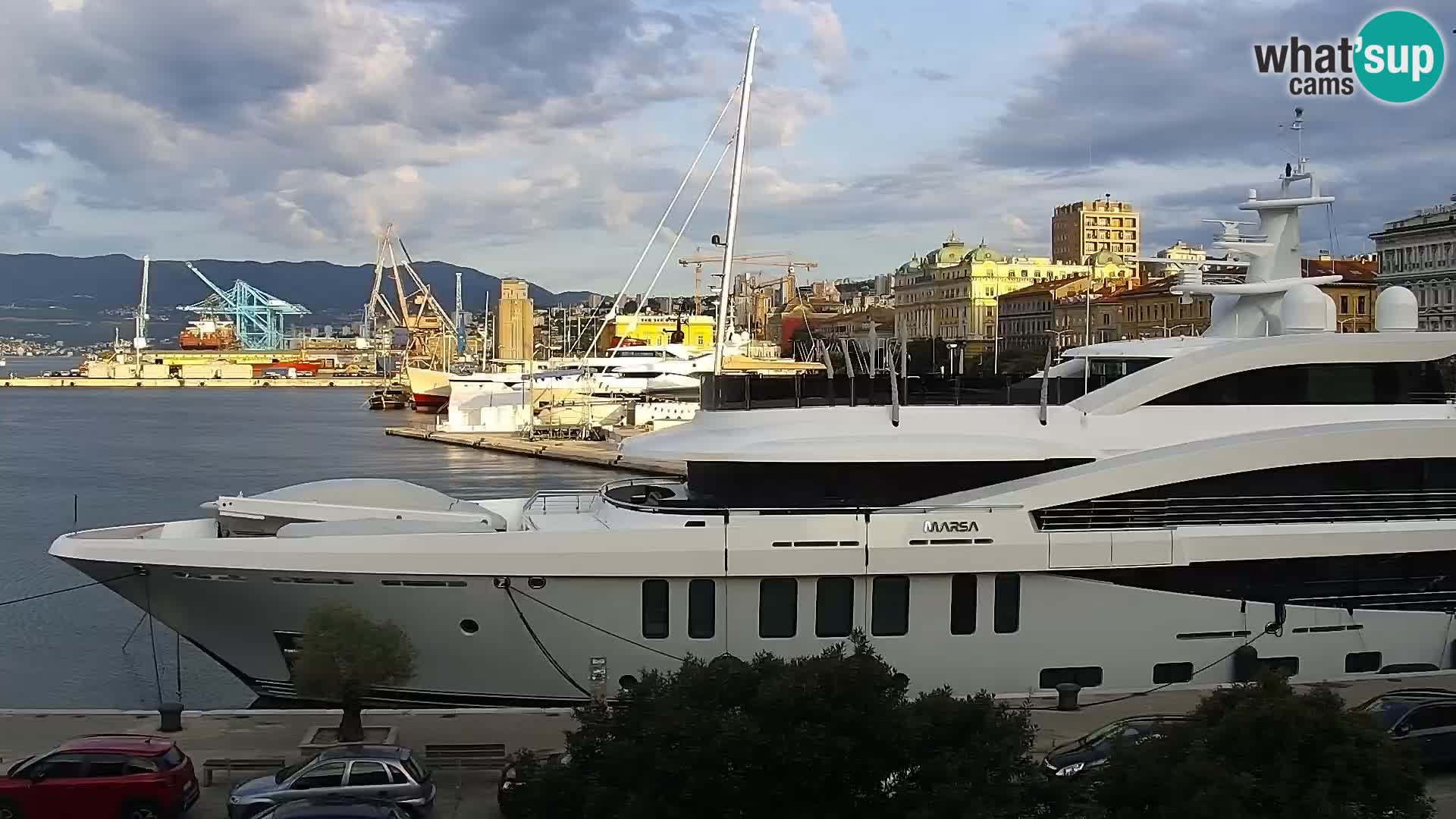 La Riva et Marina à Rijeka – Live Webcam Croatie