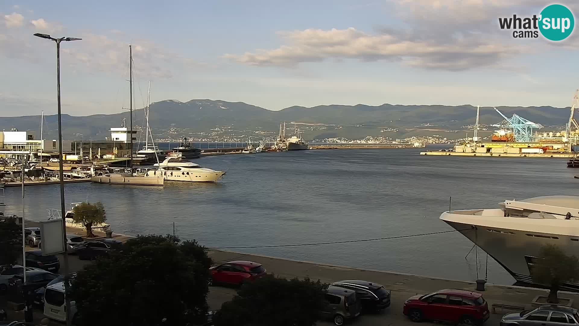La Riva et Marina à Rijeka – Live Webcam Croatie