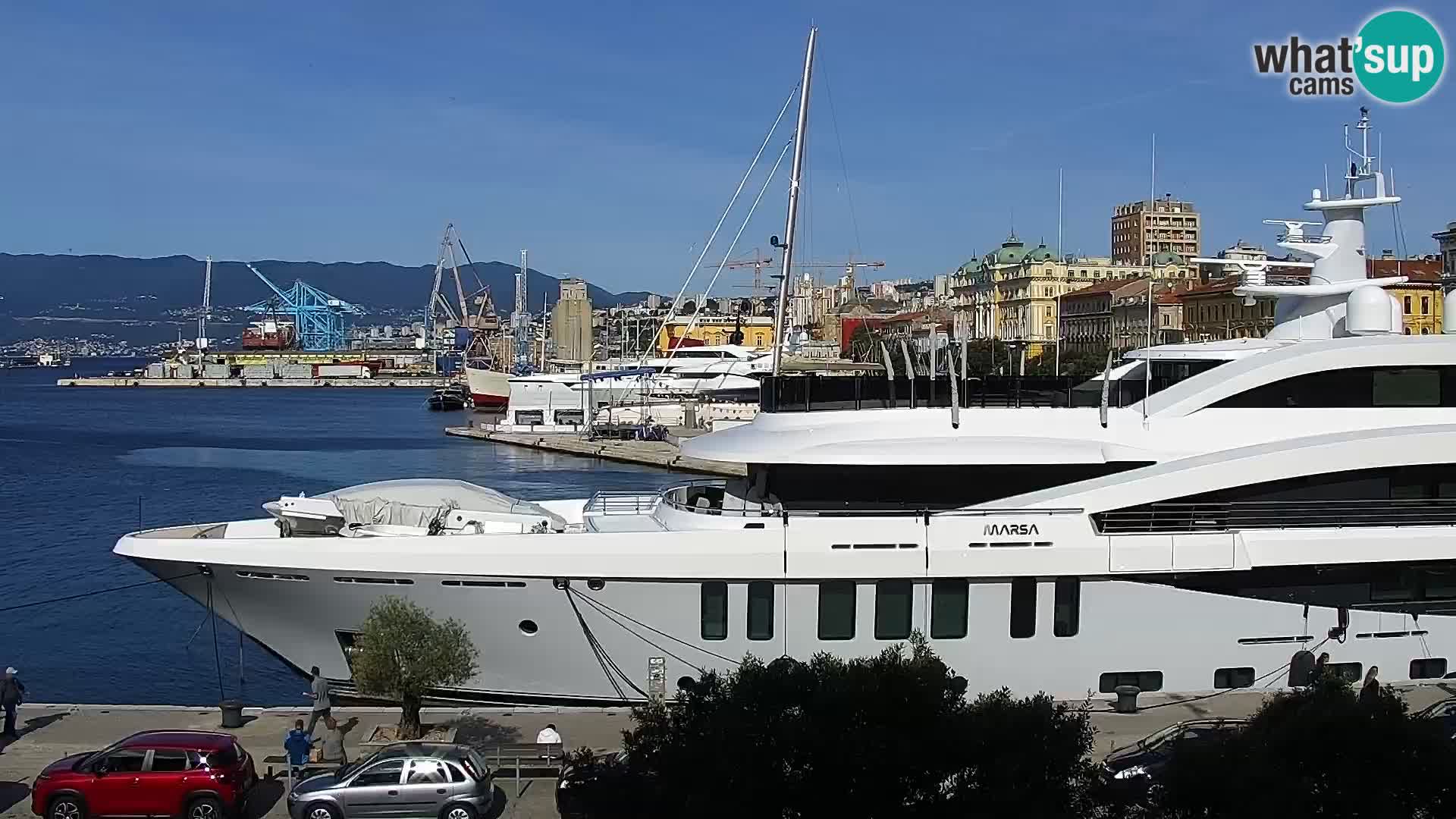 La Riva et Marina à Rijeka – Live Webcam Croatie