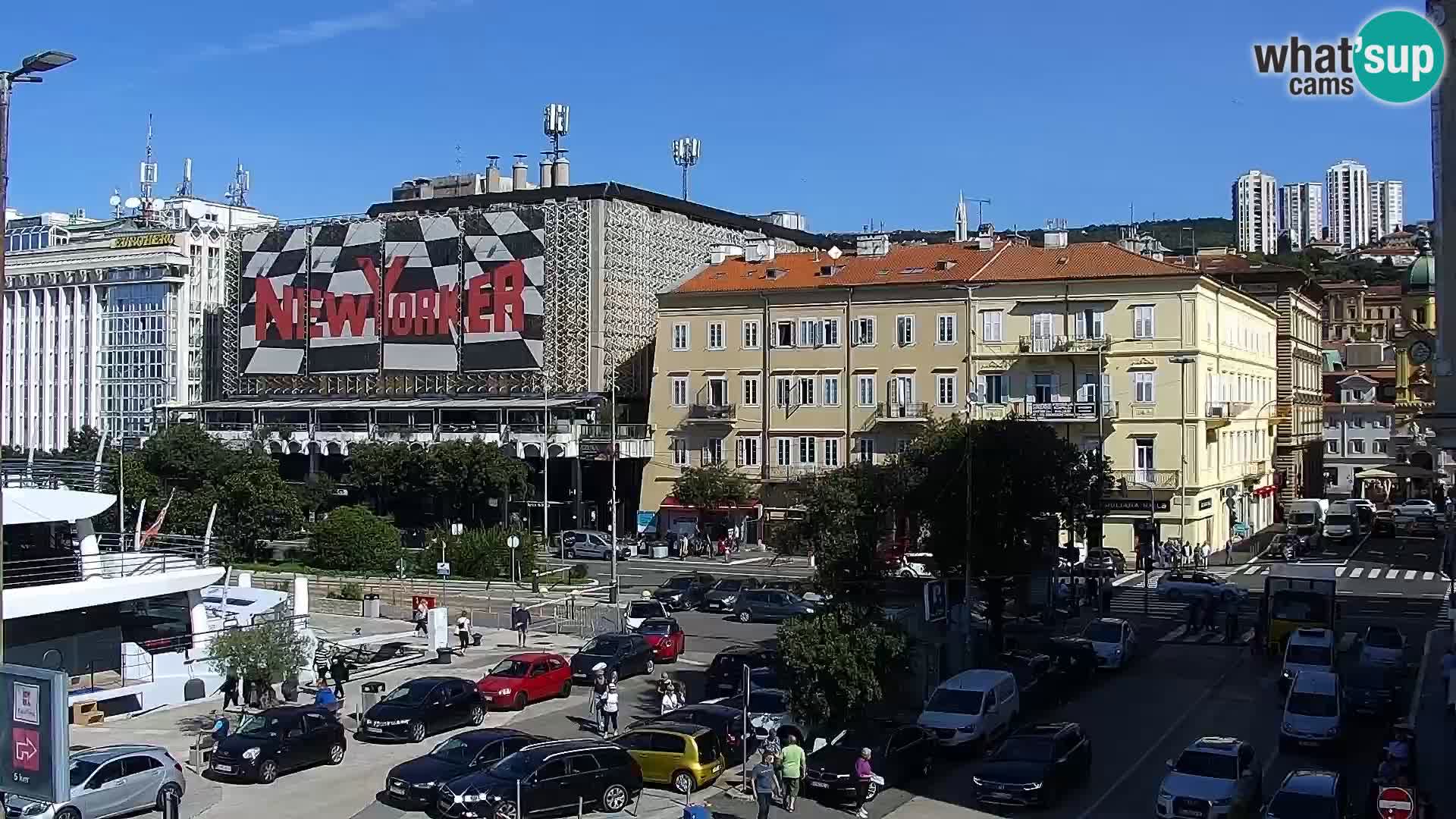 Riva i Marina u Rijeci – Web kamera uživo u Hrvatskoj