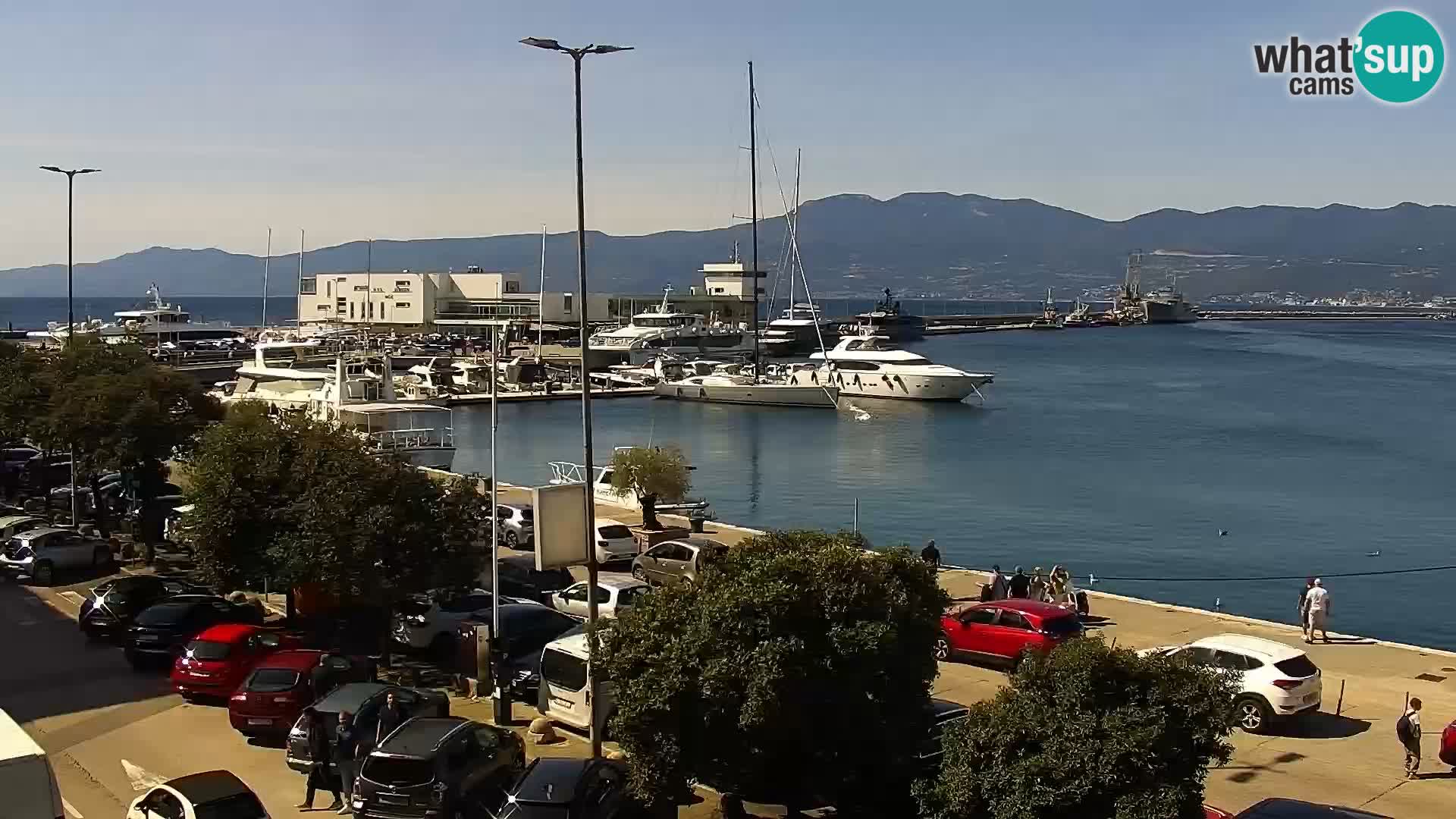 Die Riva und Marina in Rijeka – Live Webcam Kroatien