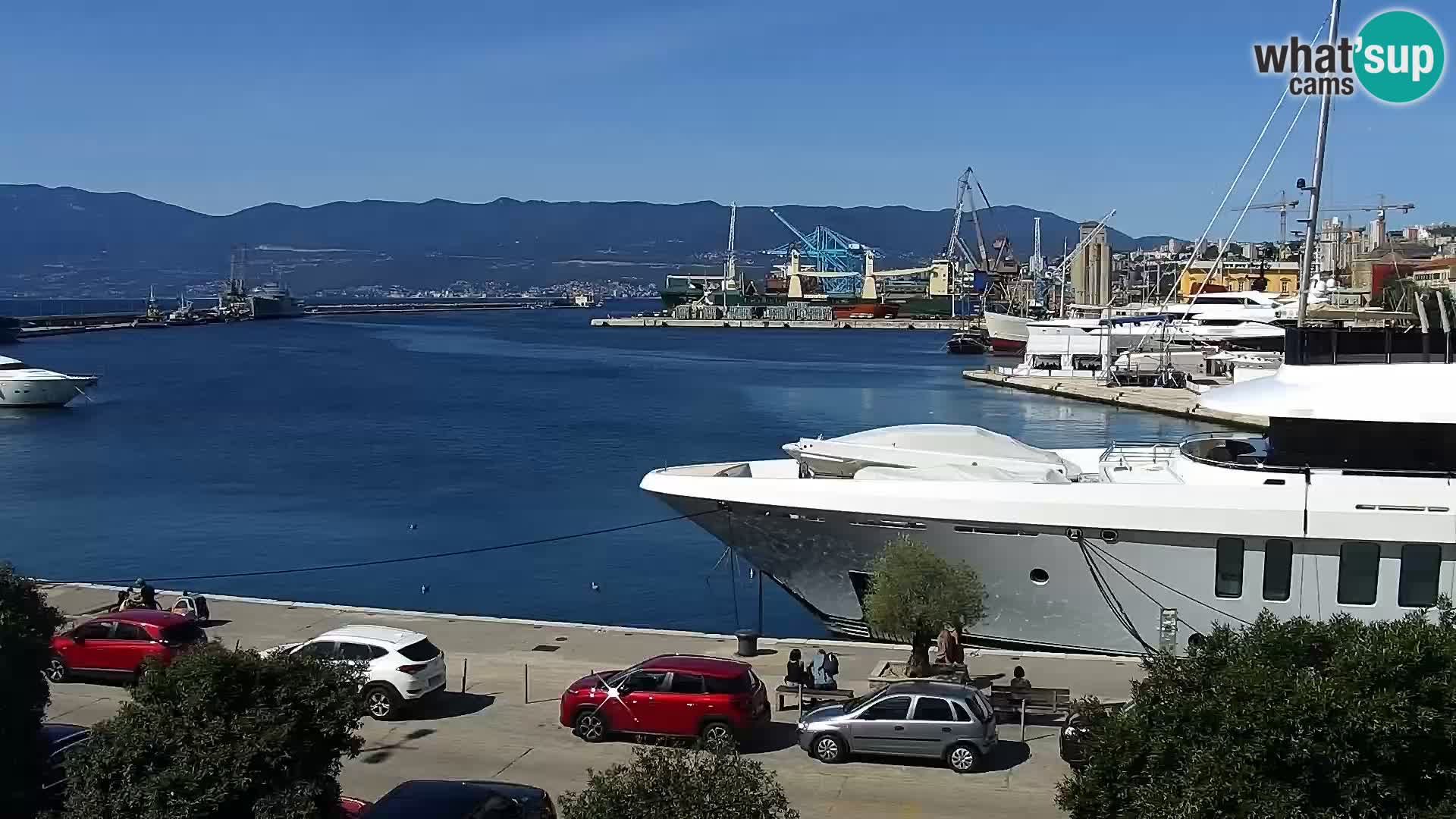 La Riva et Marina à Rijeka – Live Webcam Croatie