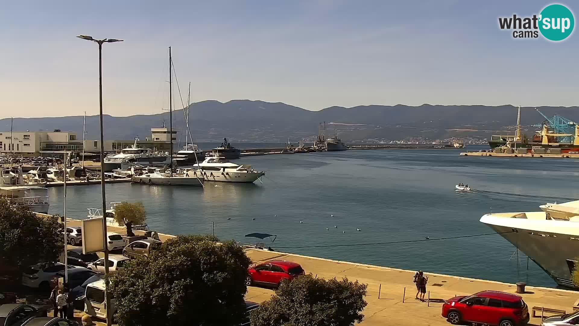 La Riva et Marina à Rijeka – Live Webcam Croatie