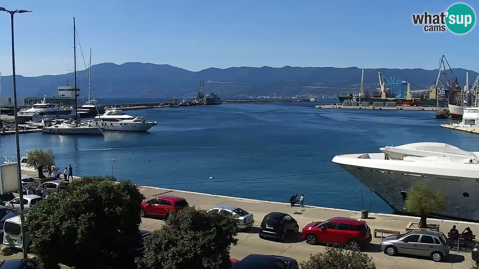 Riva i Marina u Rijeci – Web kamera uživo u Hrvatskoj