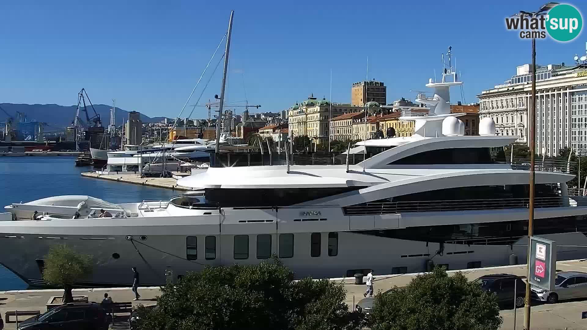 La Riva e la Marina a Rijeka (Fiume) – Live Webcam Croazia