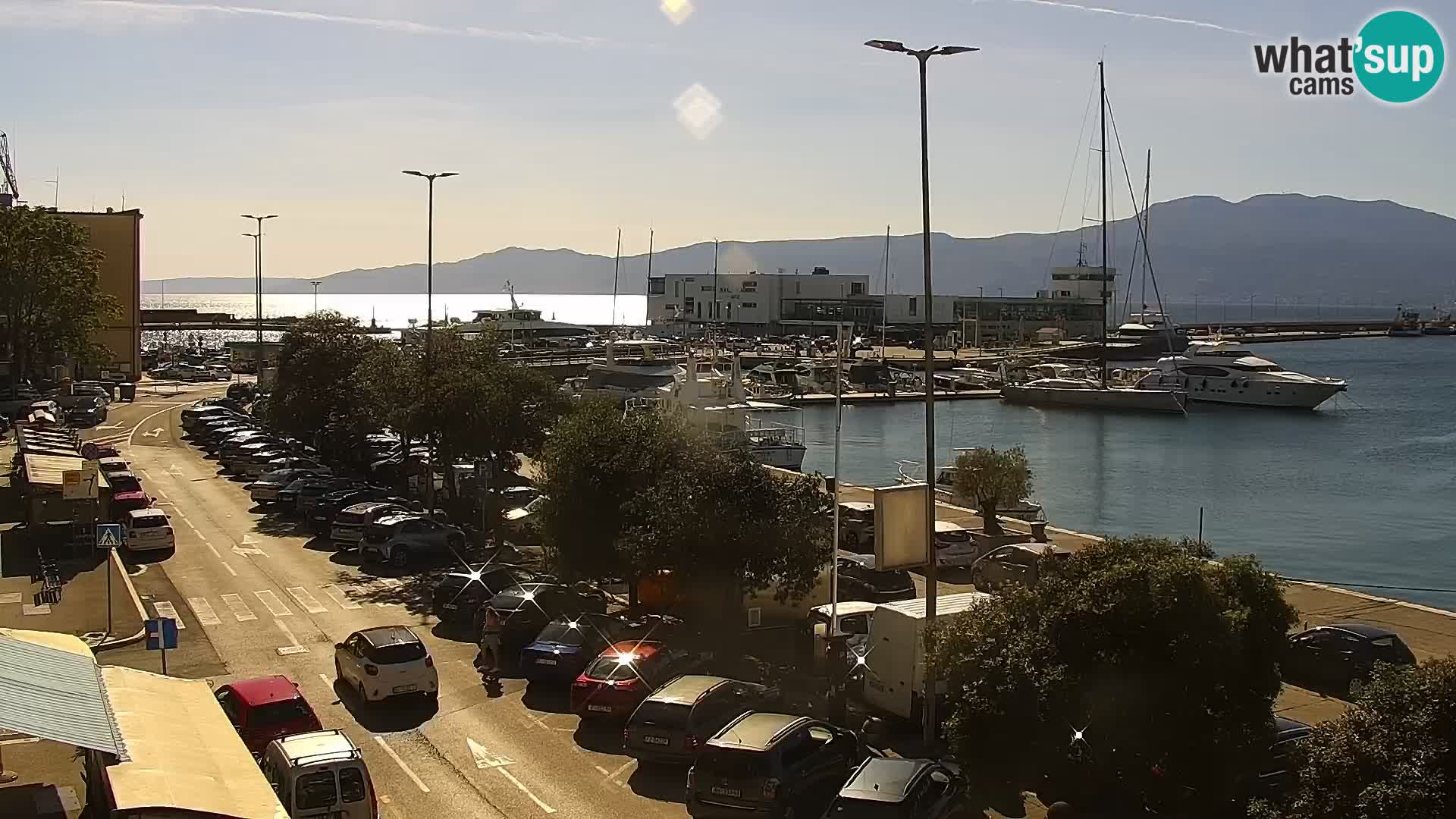 La Riva et Marina à Rijeka – Live Webcam Croatie