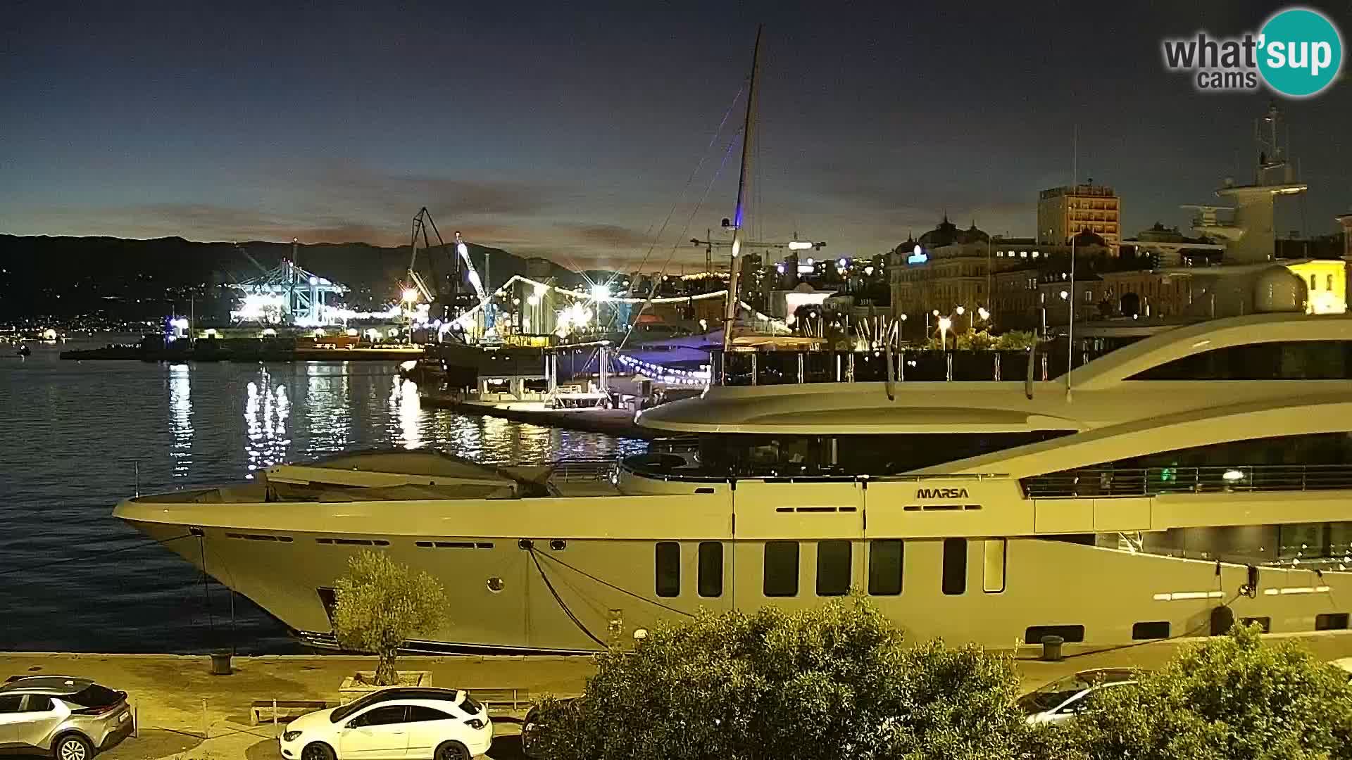 Riva i Marina u Rijeci – Web kamera uživo u Hrvatskoj