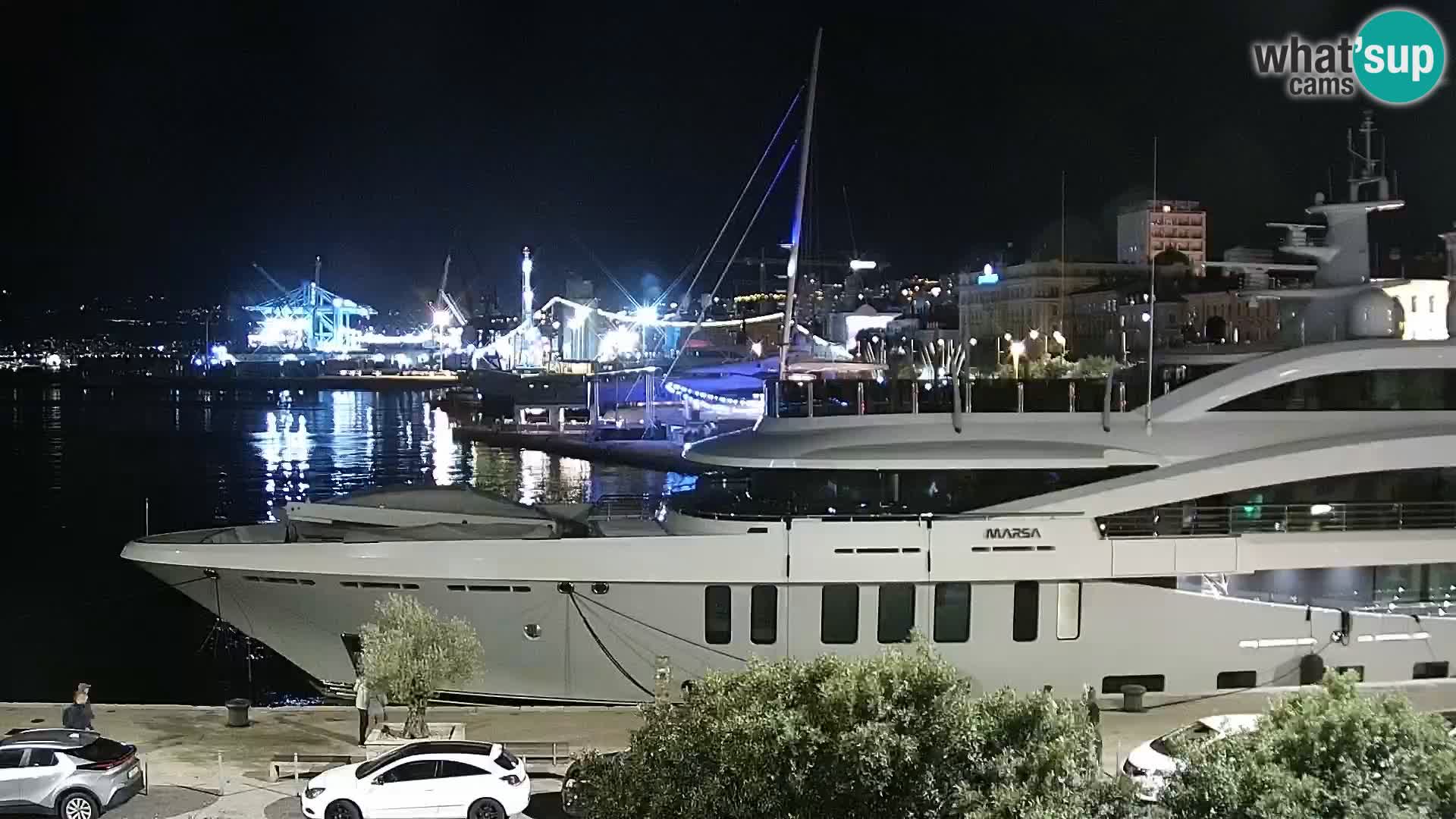 La Riva et Marina à Rijeka – Live Webcam Croatie