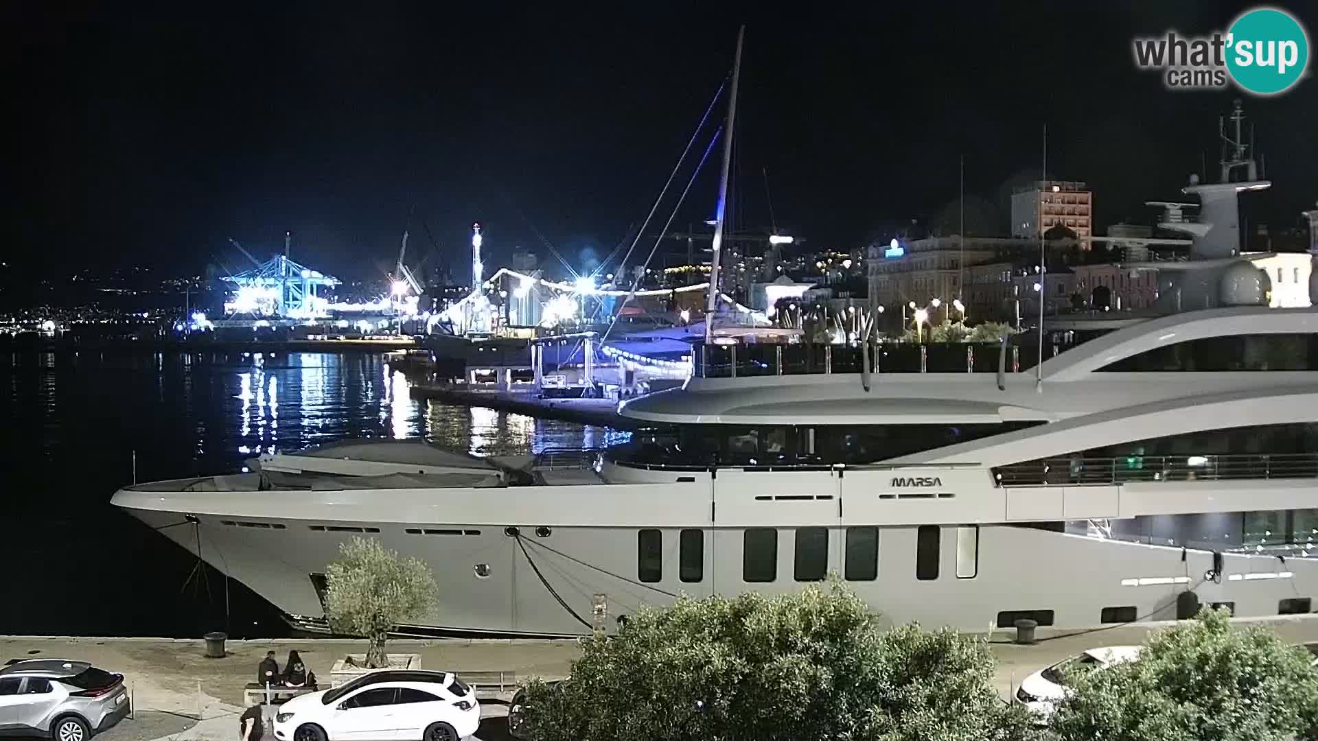 Riva i Marina u Rijeci – Web kamera uživo u Hrvatskoj