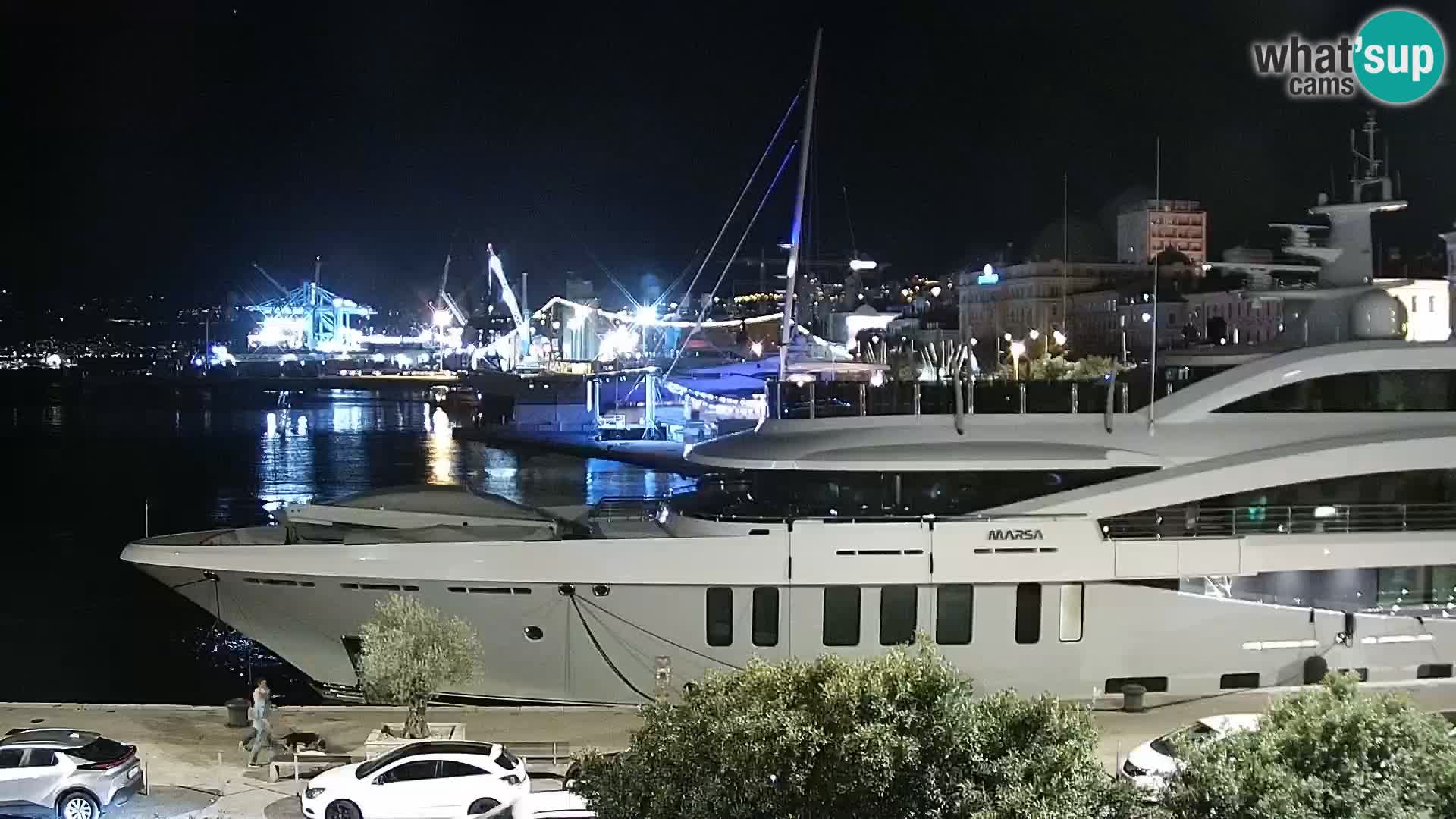 La Riva et Marina à Rijeka – Live Webcam Croatie