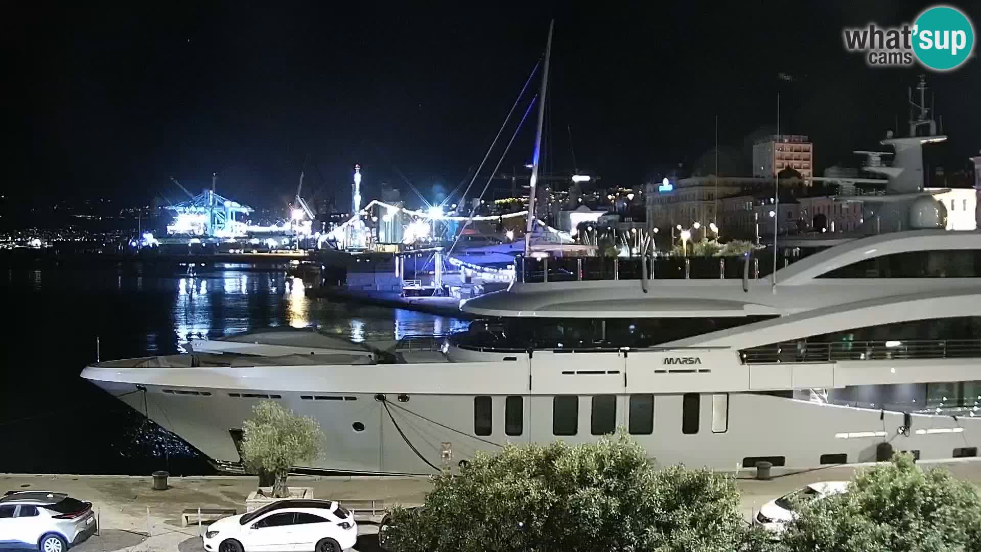 La Riva e la Marina a Rijeka (Fiume) – Live Webcam Croazia