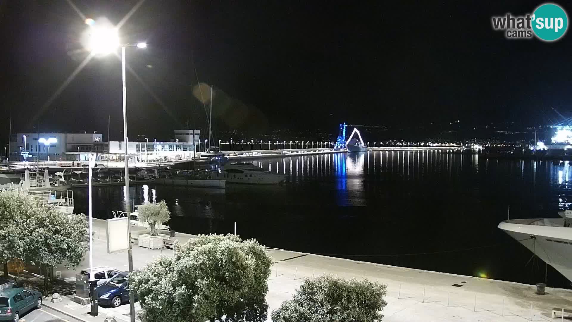La Riva e la Marina a Rijeka (Fiume) – Live Webcam Croazia