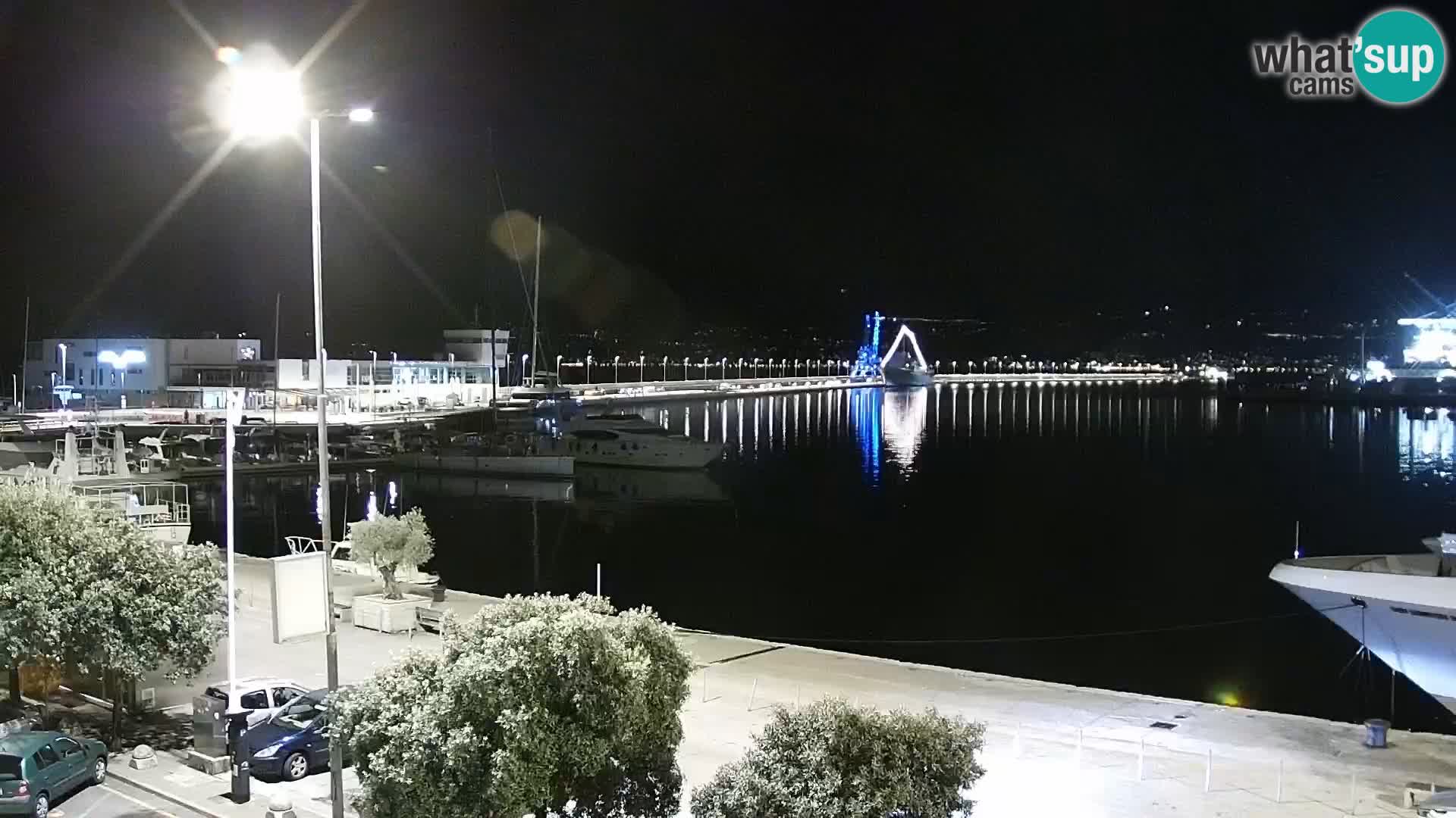 The Riva and Marina in Rijeka  – Live Webcam Croatia
