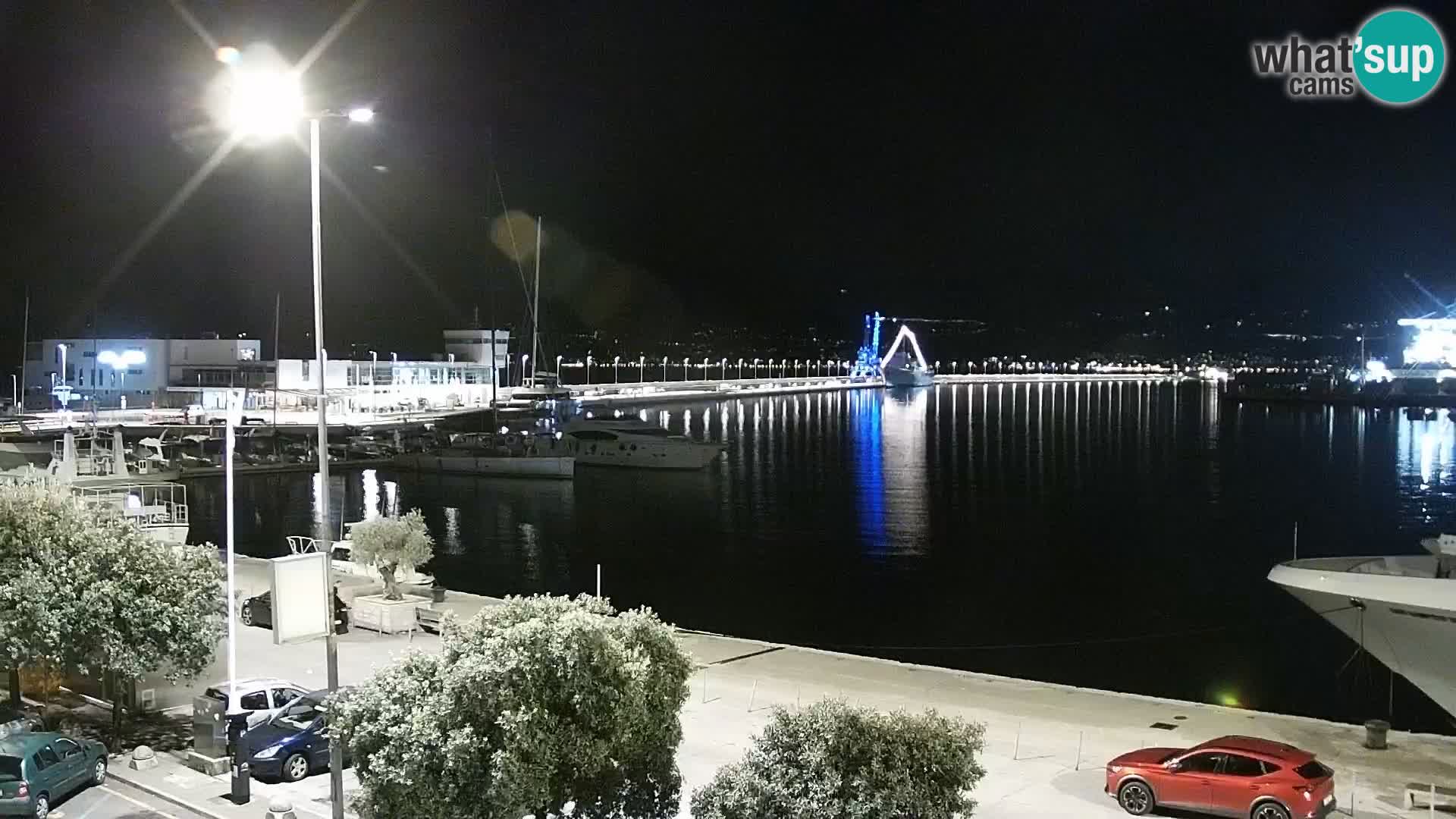 Die Riva und Marina in Rijeka – Live Webcam Kroatien