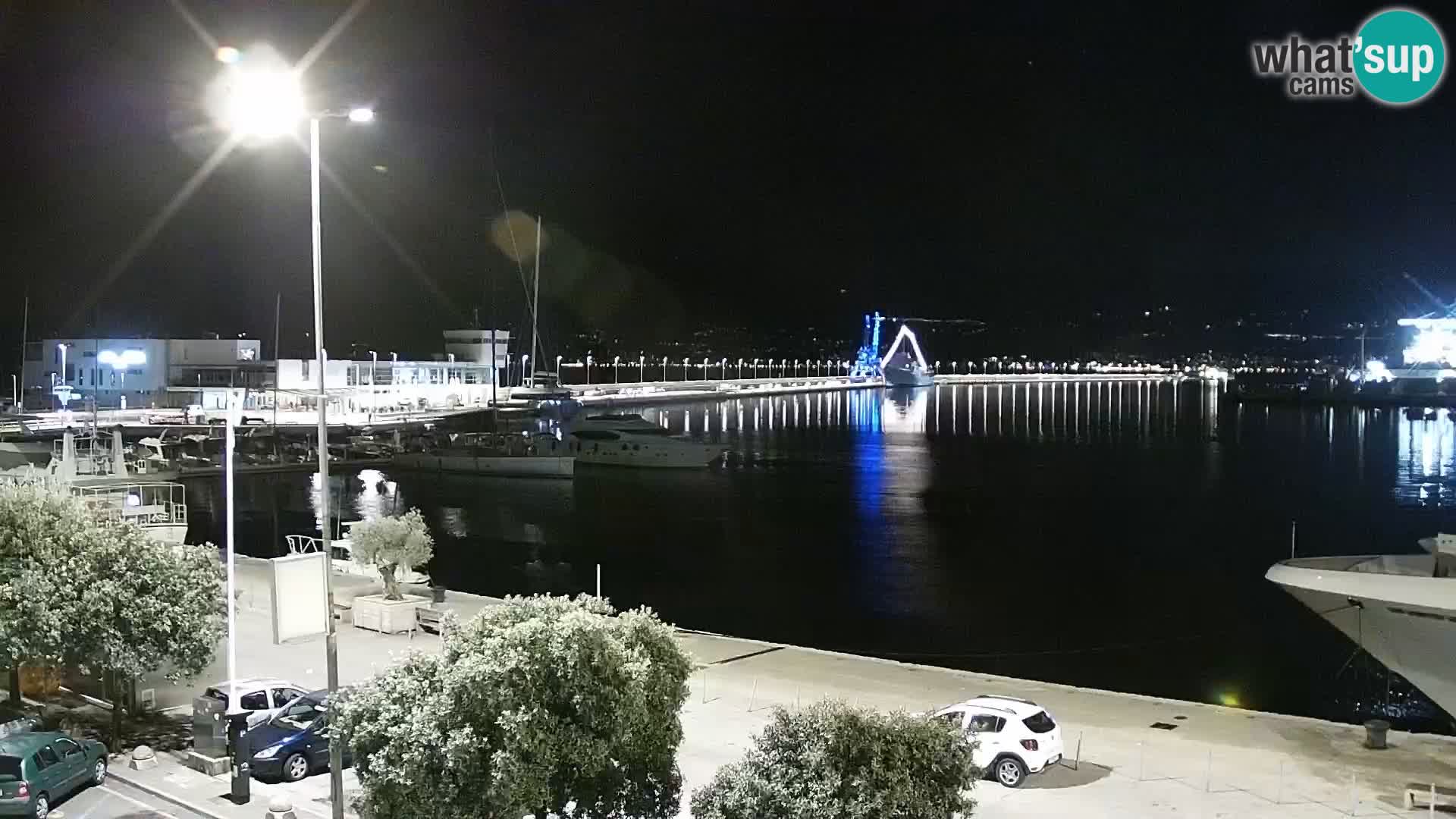 Riva i Marina u Rijeci – Web kamera uživo u Hrvatskoj
