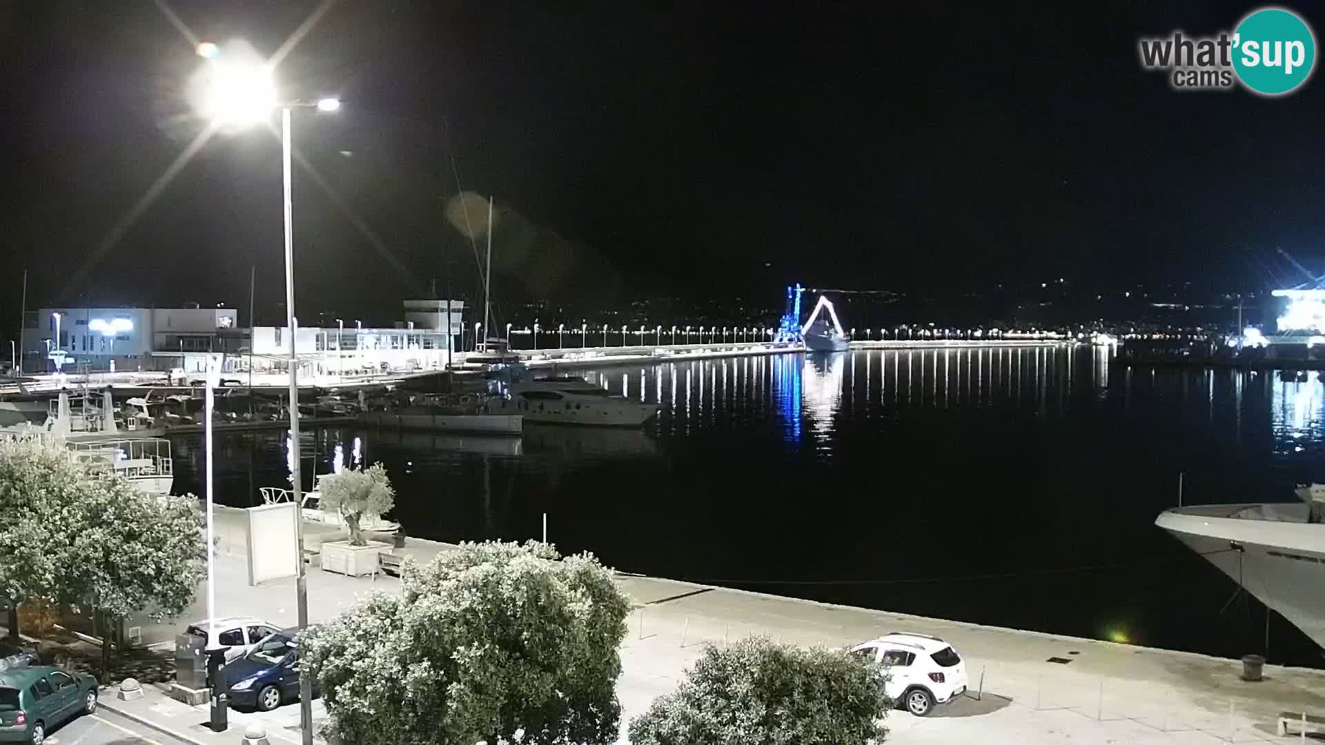 La Riva y Marina en Rijeka – Webcam en vivo Croacia