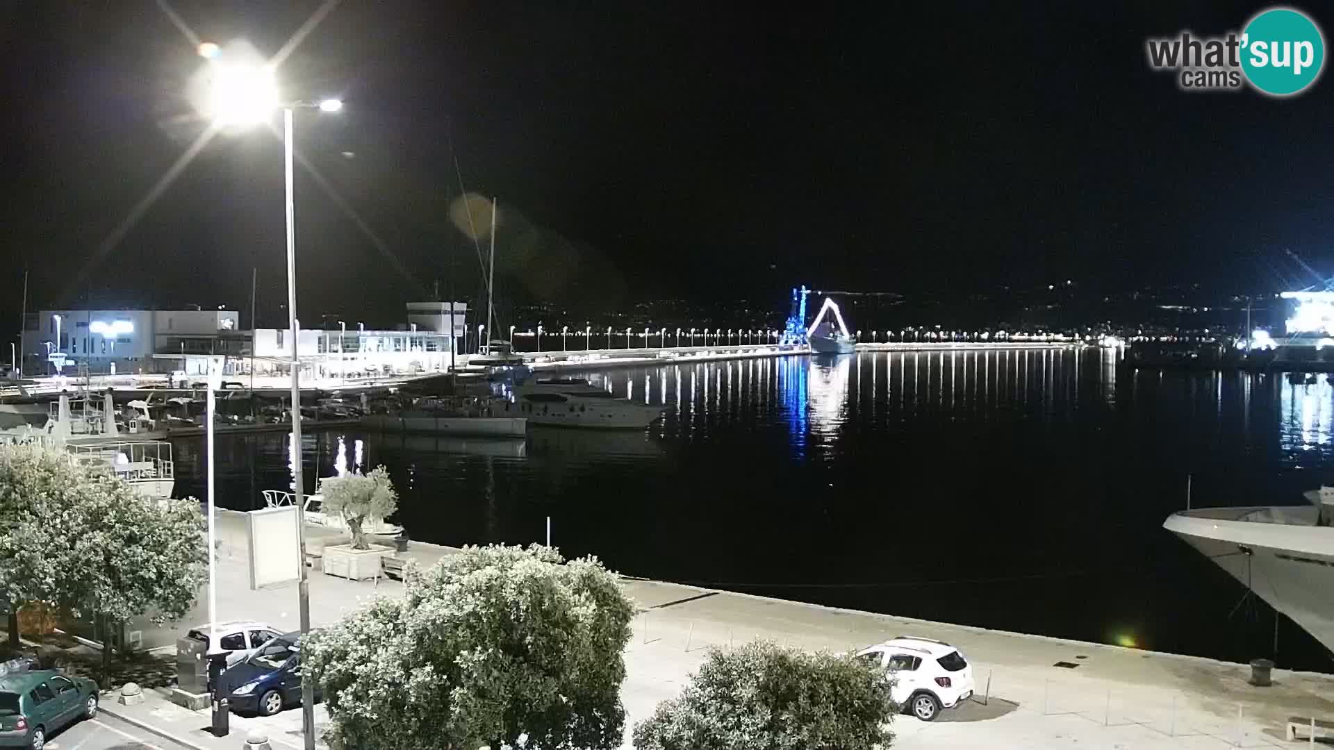 La Riva e la Marina a Rijeka (Fiume) – Live Webcam Croazia