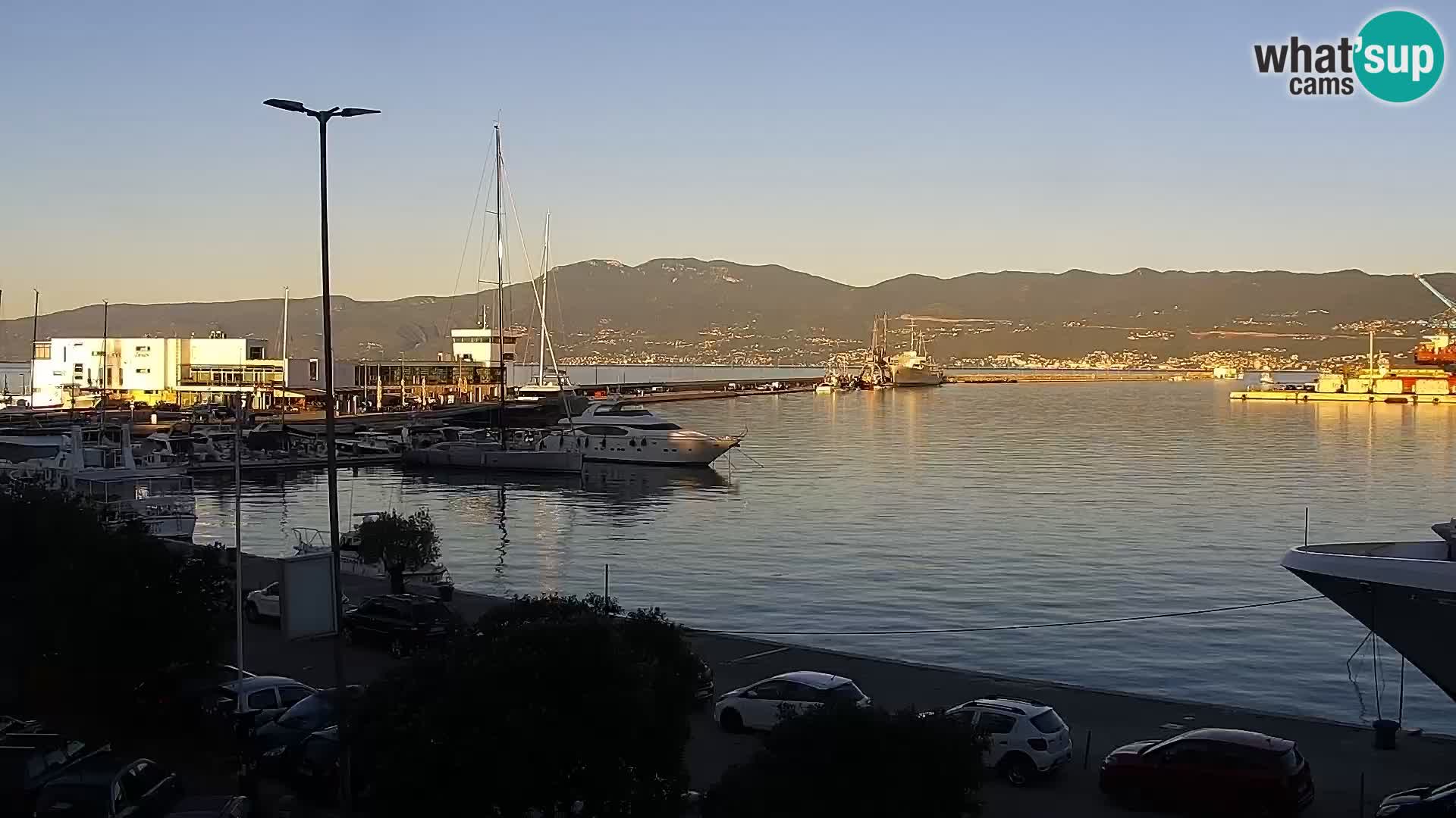 La Riva e la Marina a Rijeka (Fiume) – Live Webcam Croazia