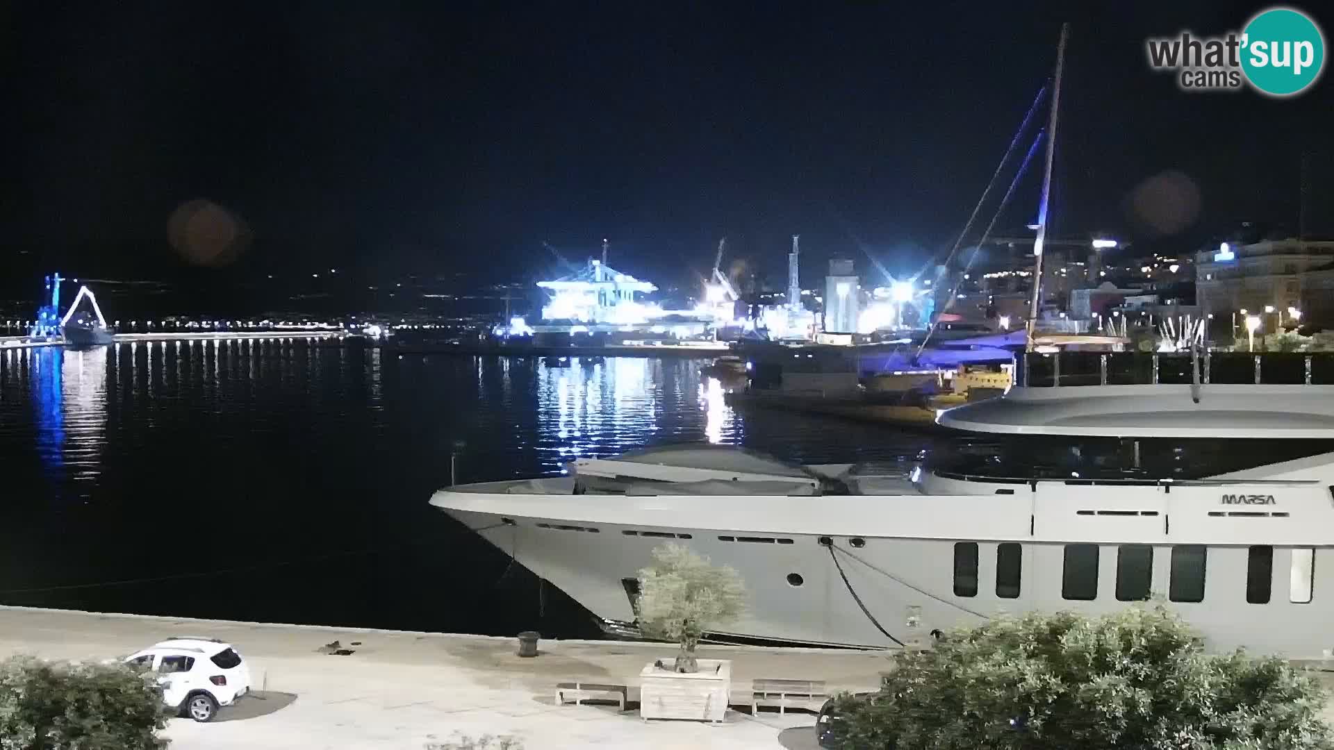 Die Riva und Marina in Rijeka – Live Webcam Kroatien
