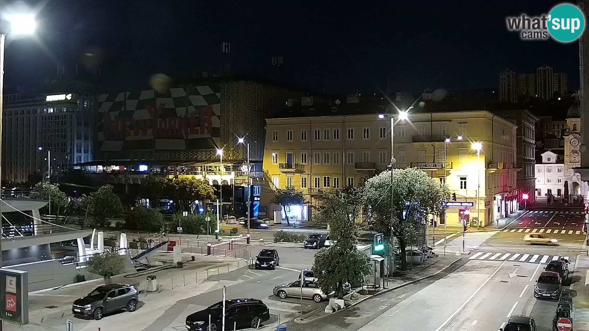 La Riva e la Marina a Rijeka (Fiume) – Live Webcam Croazia