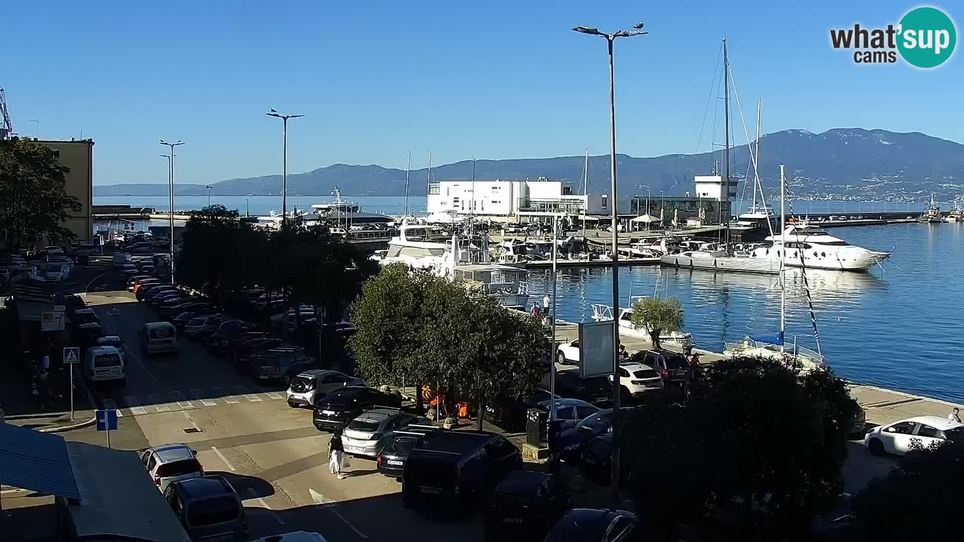 La Riva e la Marina a Rijeka (Fiume) – Live Webcam Croazia
