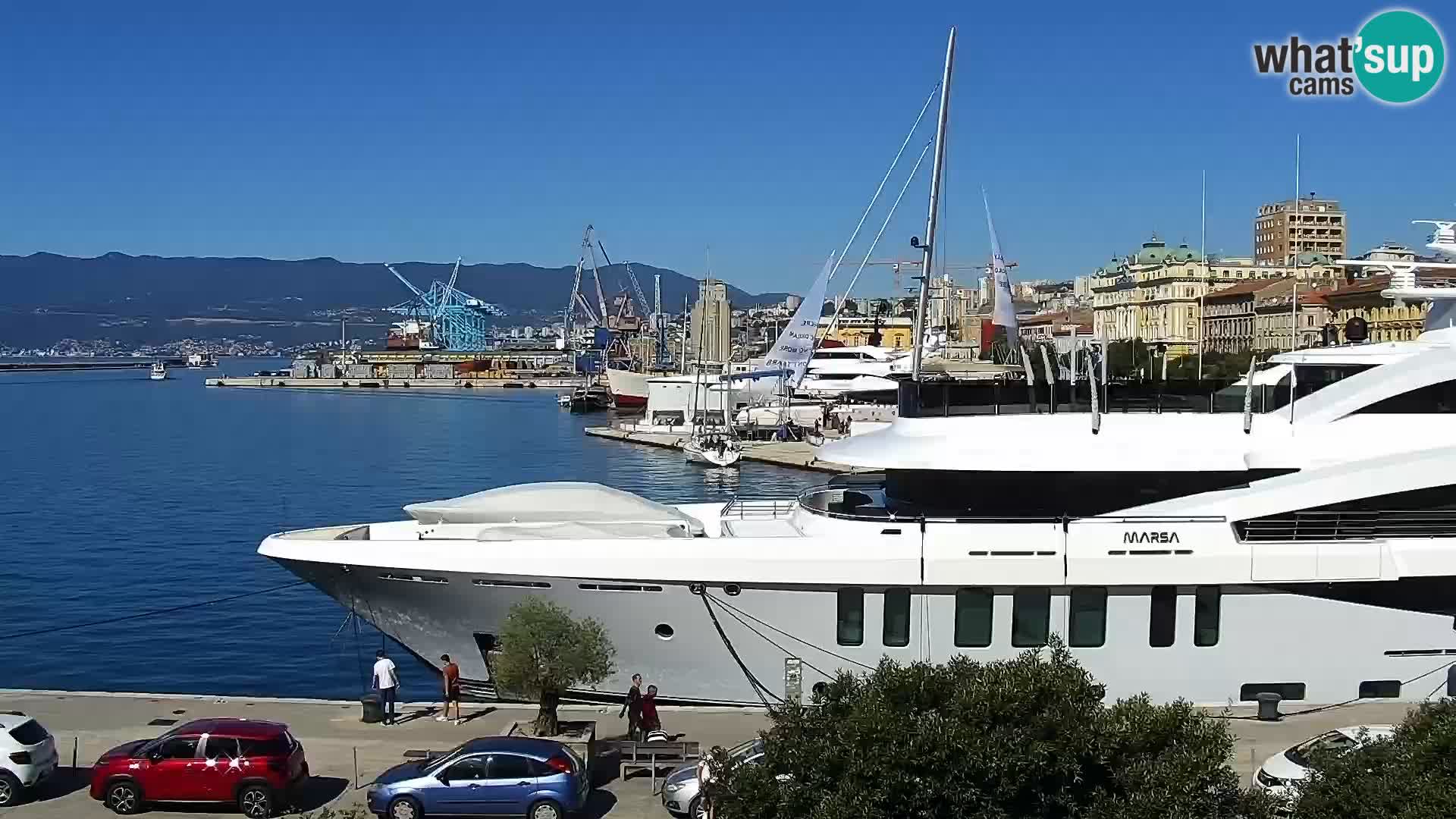 La Riva e la Marina a Rijeka (Fiume) – Live Webcam Croazia