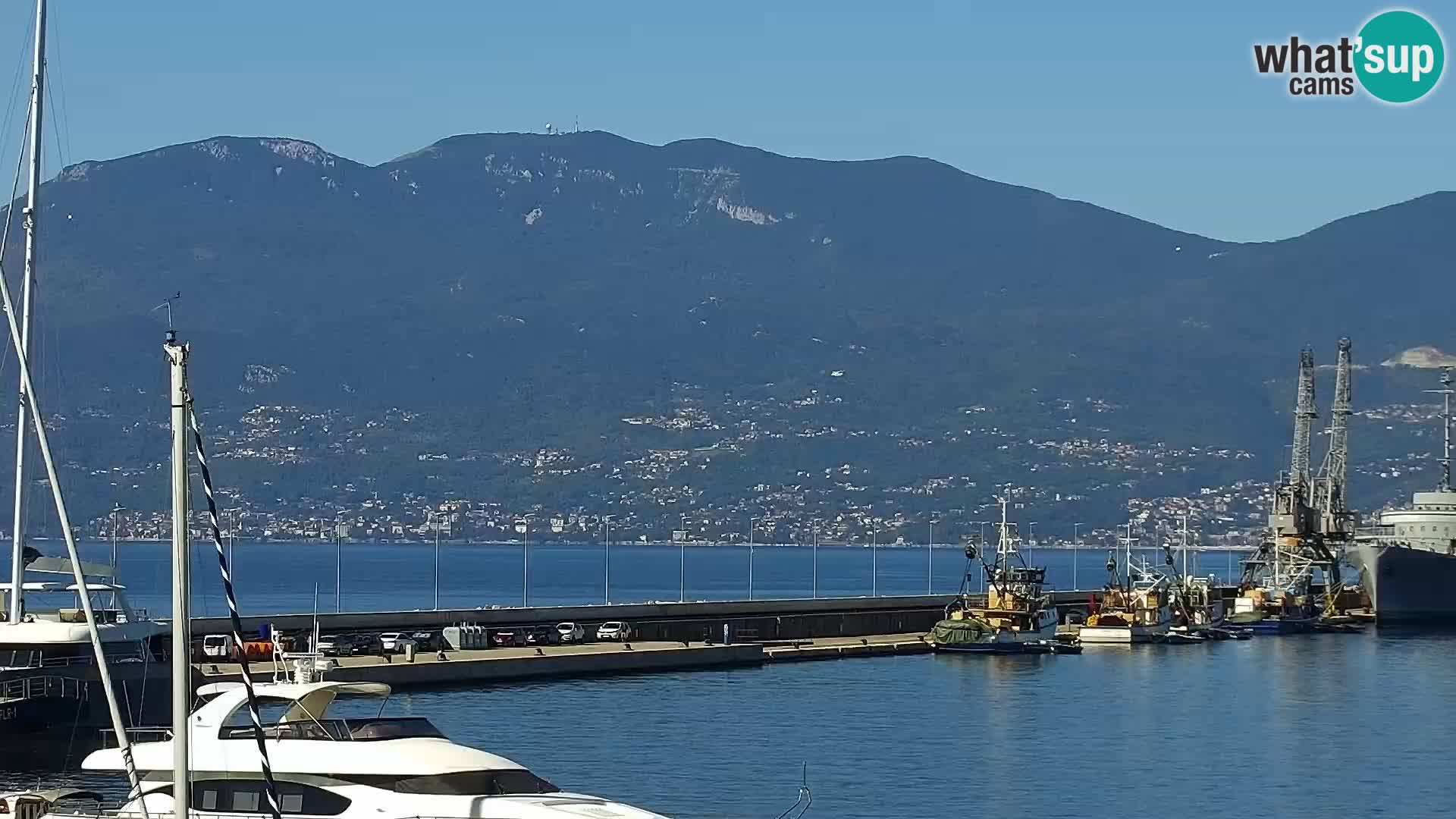 The Riva and Marina in Rijeka  – Live Webcam Croatia