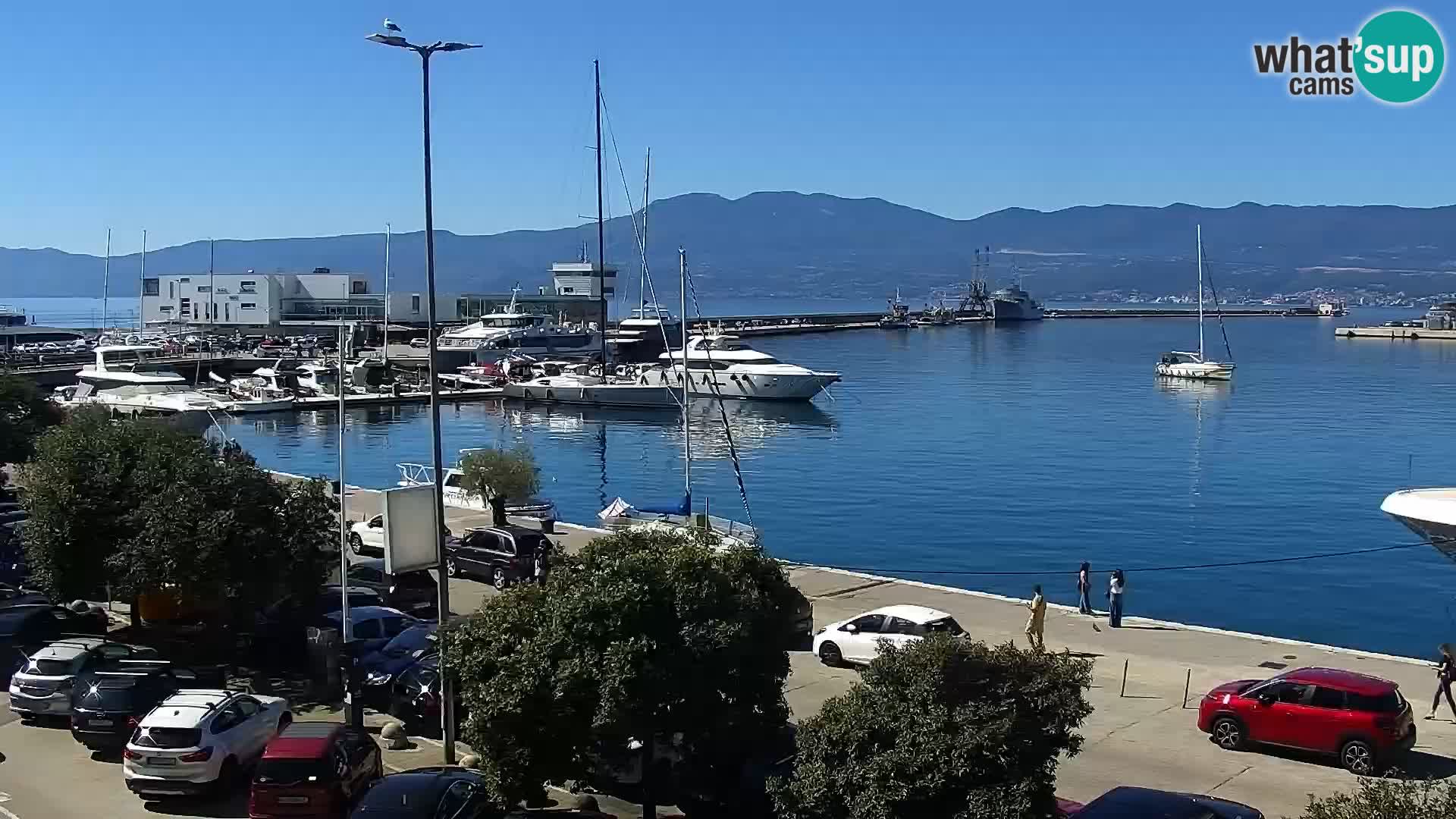 The Riva and Marina in Rijeka  – Live Webcam Croatia