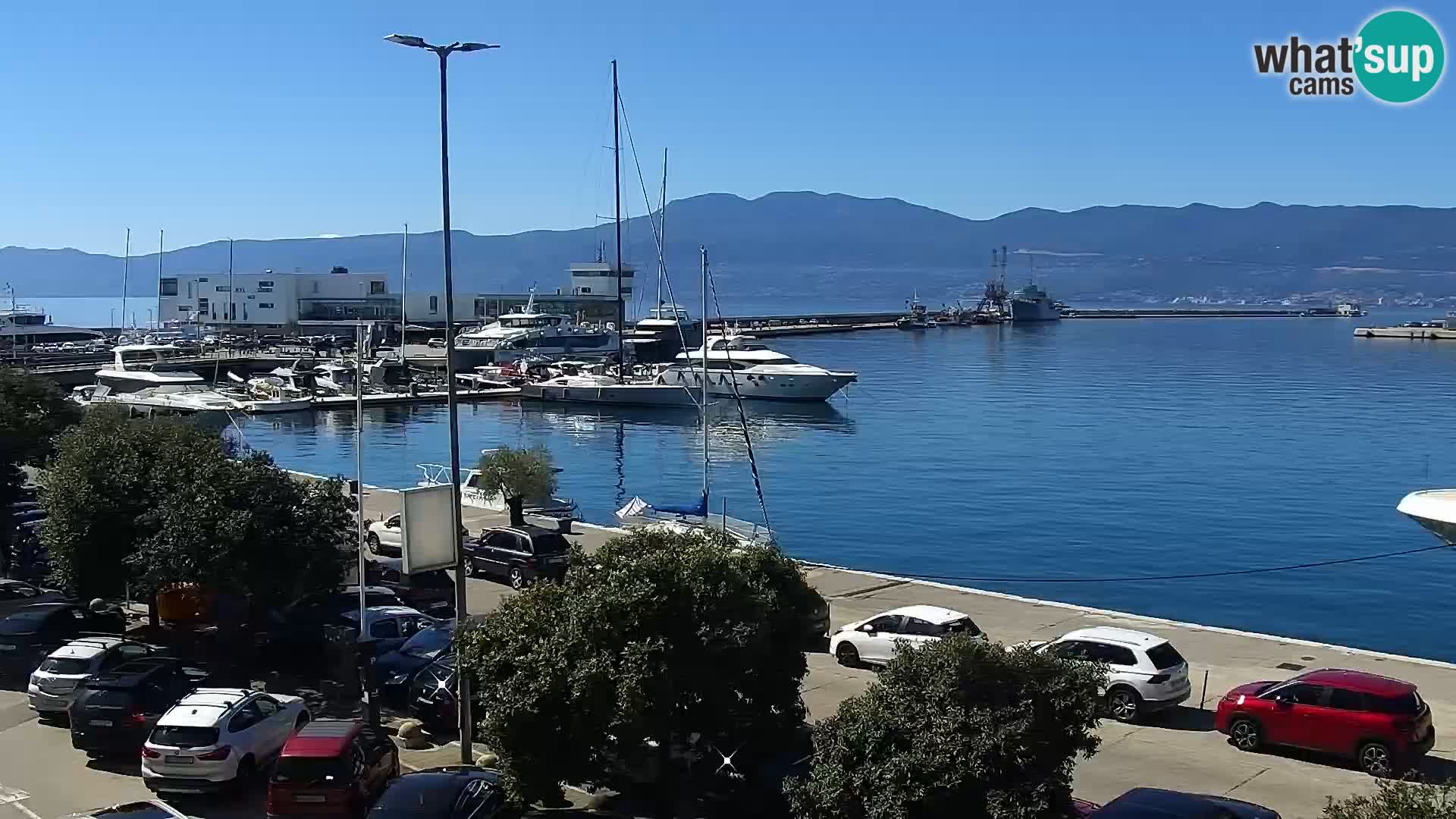 The Riva and Marina in Rijeka  – Live Webcam Croatia