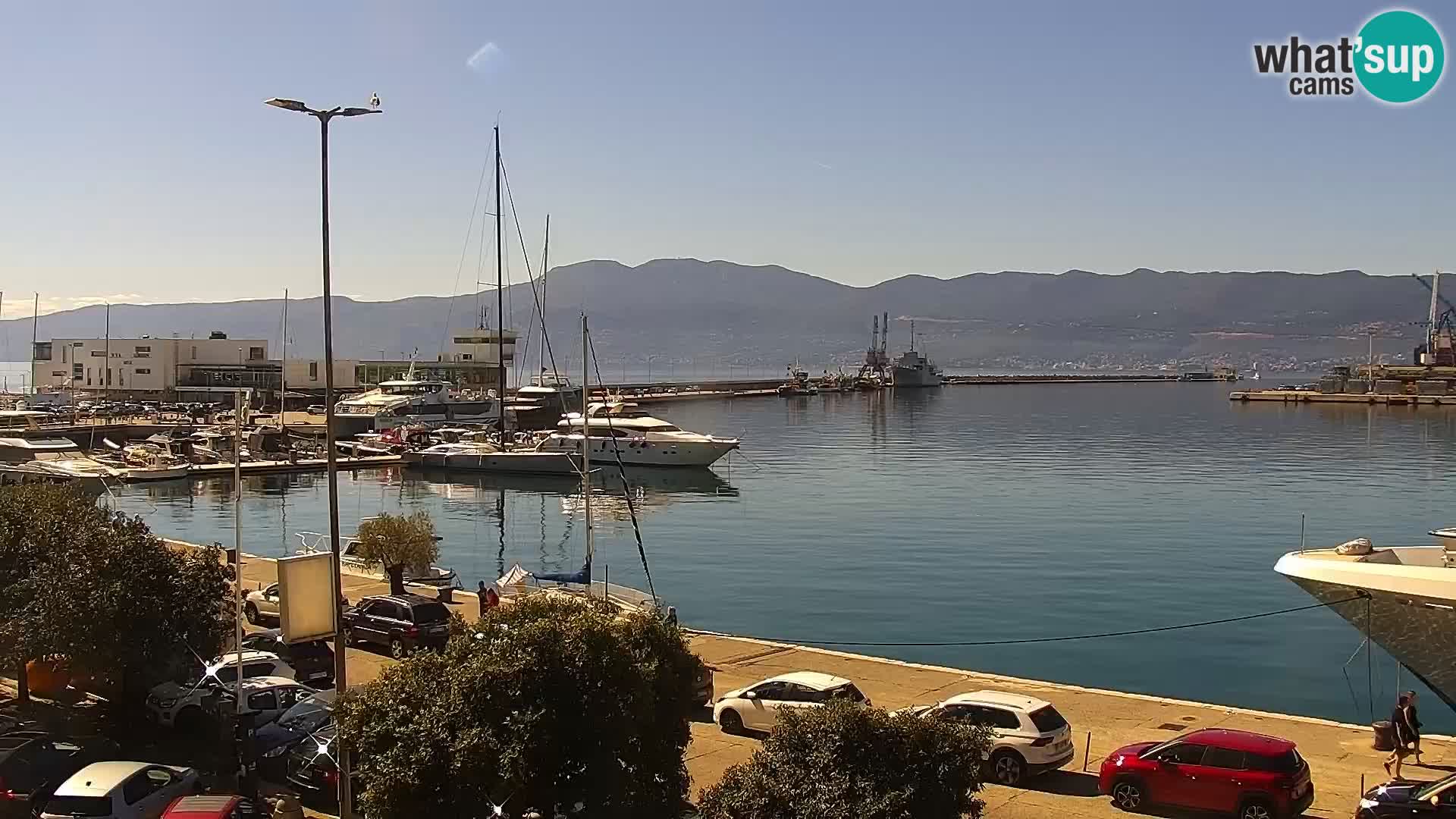 Riva i Marina u Rijeci – Web kamera uživo u Hrvatskoj