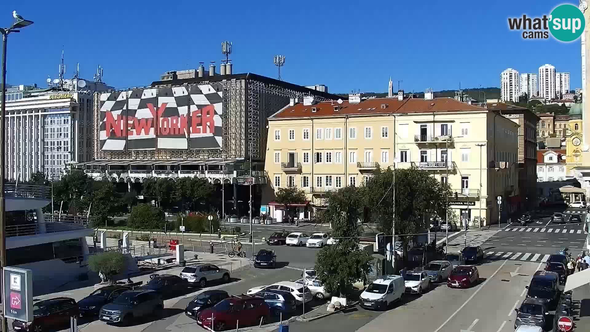 La Riva et Marina à Rijeka – Live Webcam Croatie