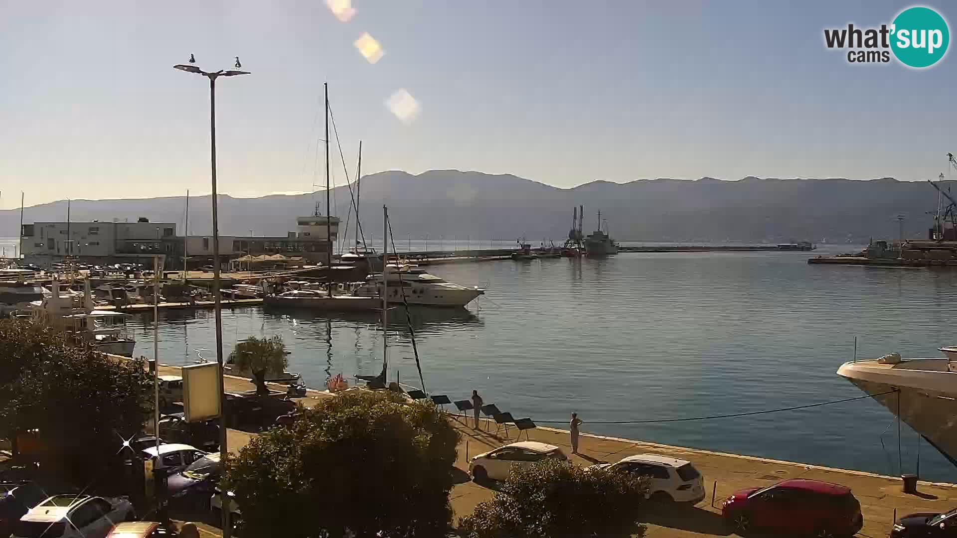 The Riva and Marina in Rijeka  – Live Webcam Croatia