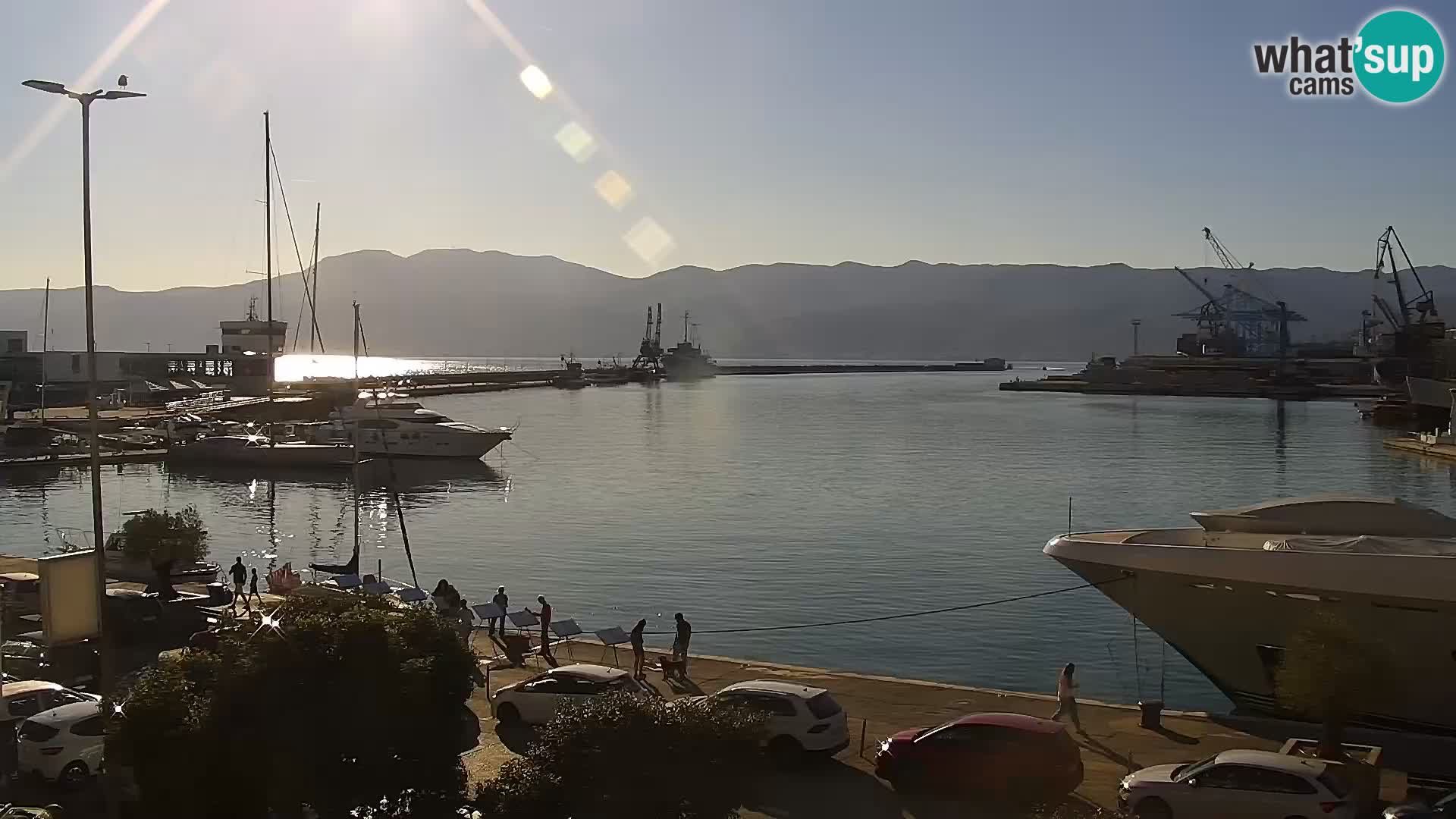 La Riva et Marina à Rijeka – Live Webcam Croatie