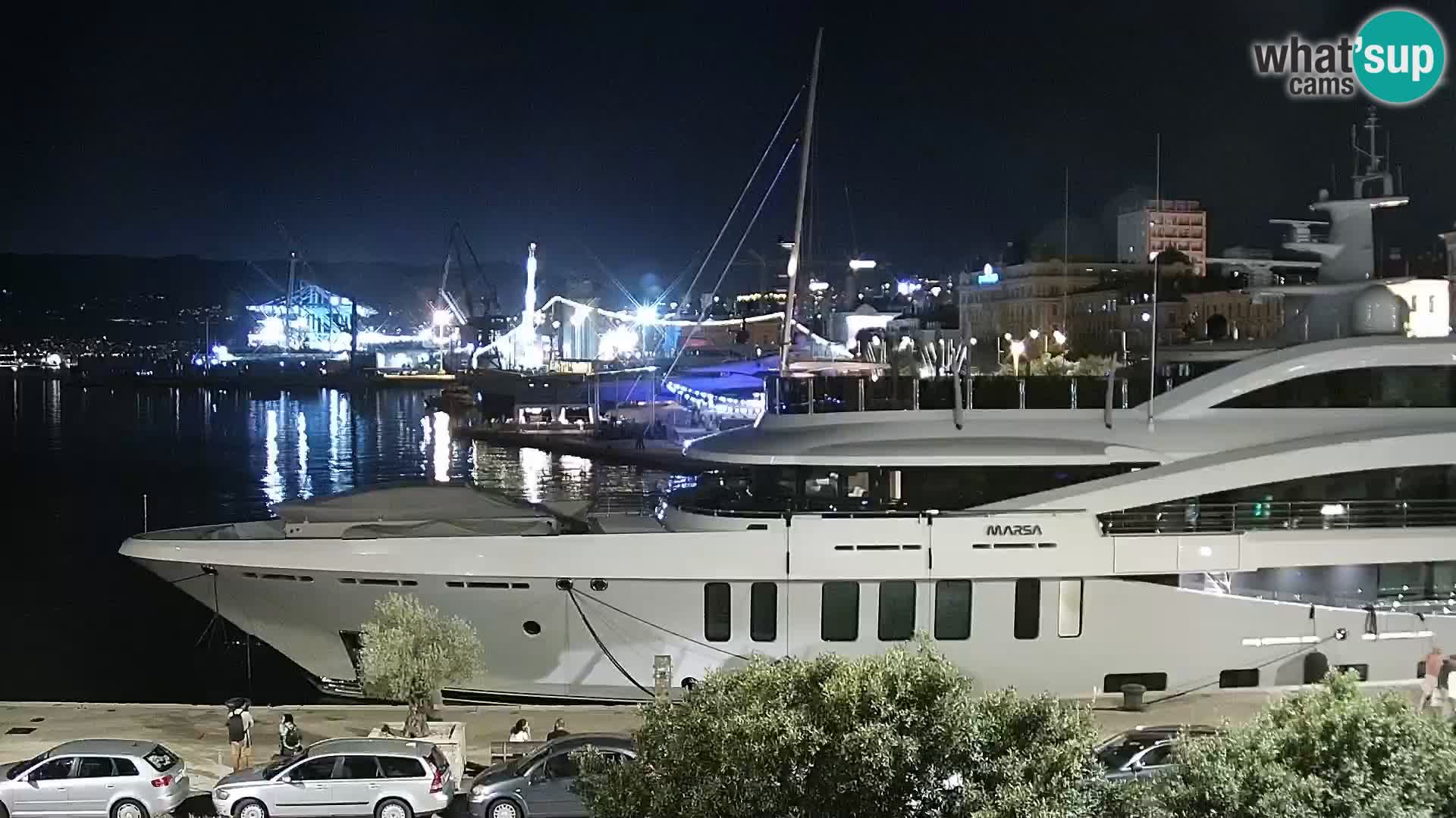 La Riva et Marina à Rijeka – Live Webcam Croatie