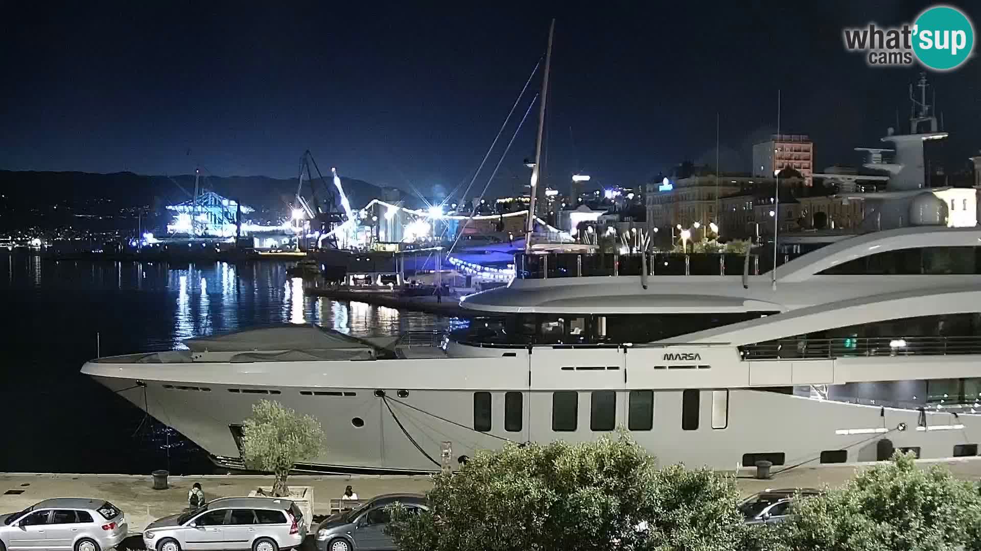 Riva i Marina u Rijeci – Web kamera uživo u Hrvatskoj