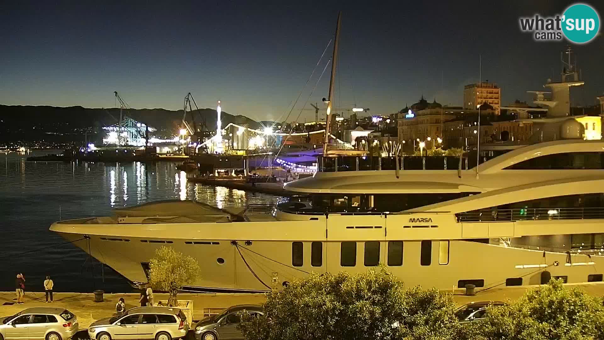 La Riva y Marina en Rijeka – Webcam en vivo Croacia