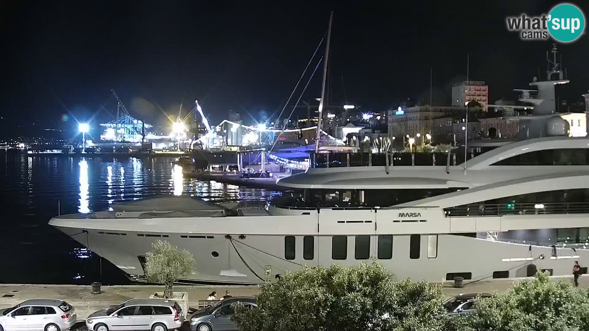 Riva i Marina u Rijeci – Web kamera uživo u Hrvatskoj