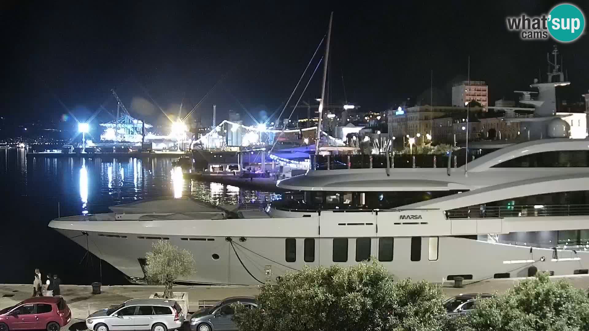 La Riva et Marina à Rijeka – Live Webcam Croatie