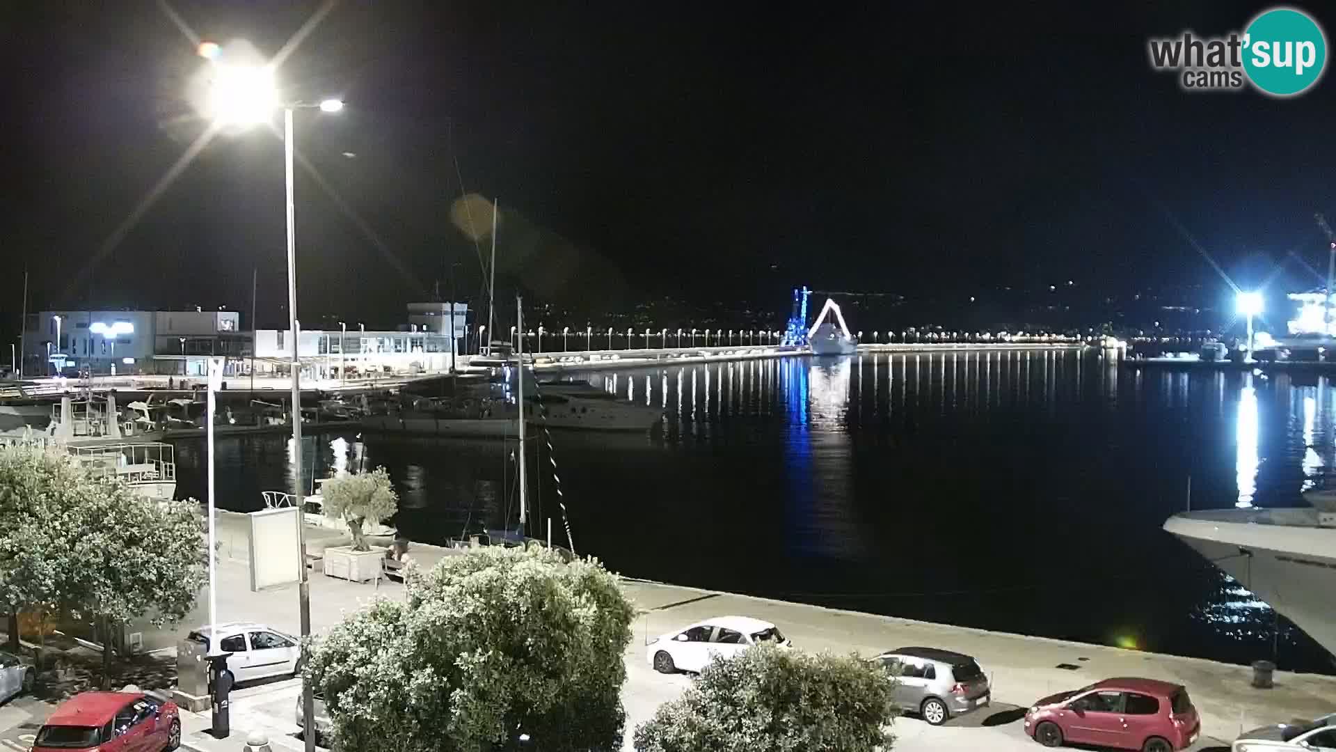 La Riva e la Marina a Rijeka (Fiume) – Live Webcam Croazia